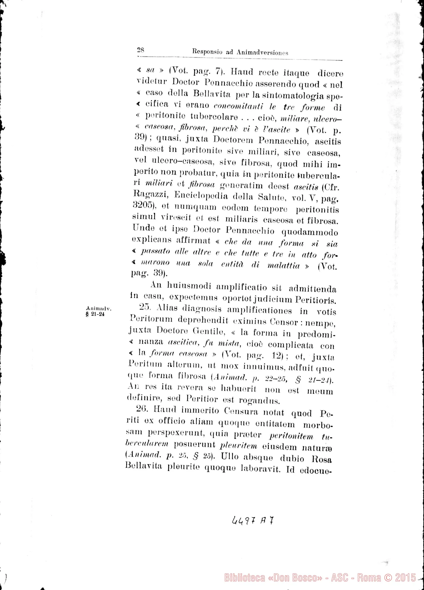 Fotogramma A 7 — Positio super miraculis. Giugno 1937