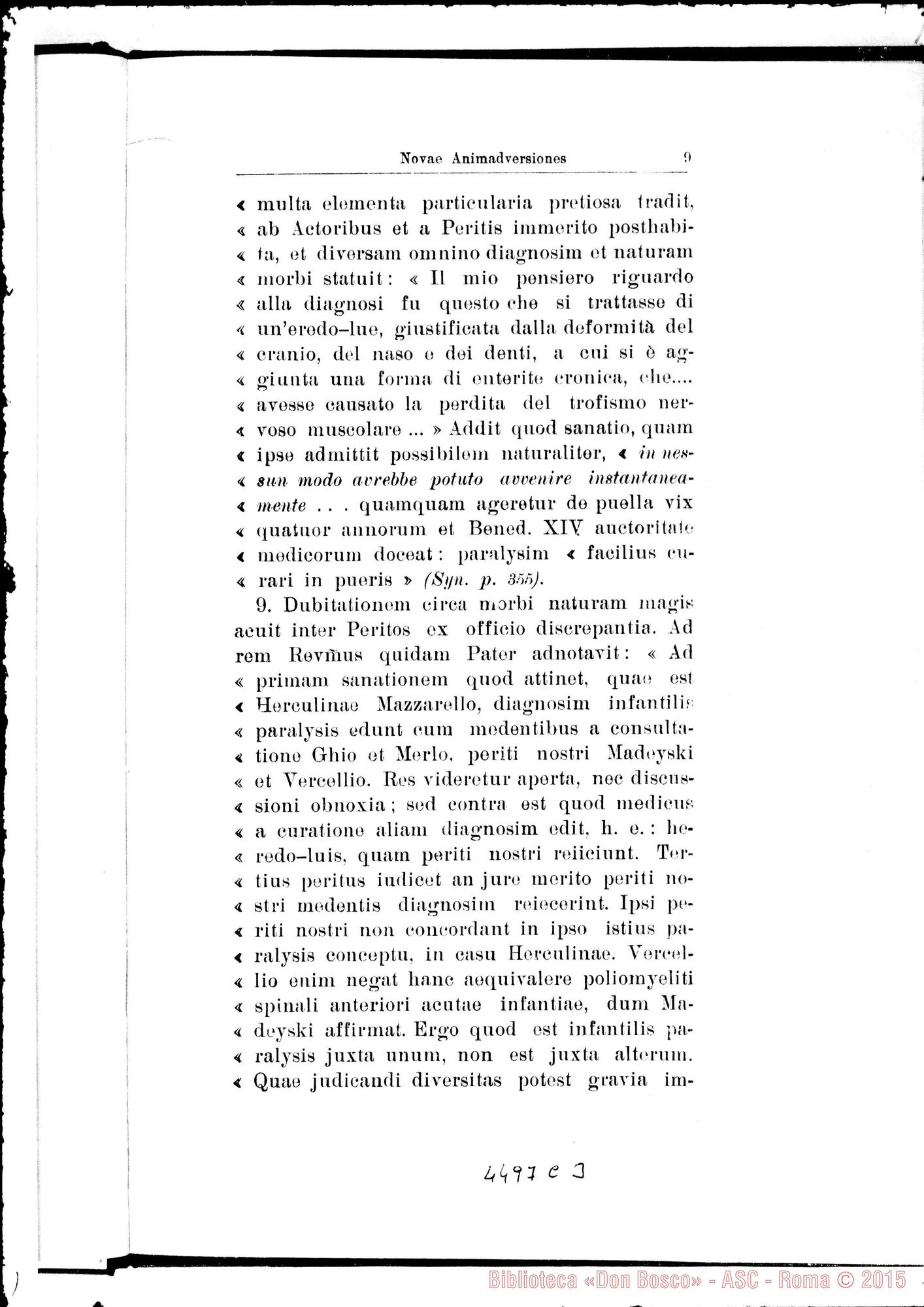 Fotogramma C 3 — Nova positio super miraculis. Agosto 1937