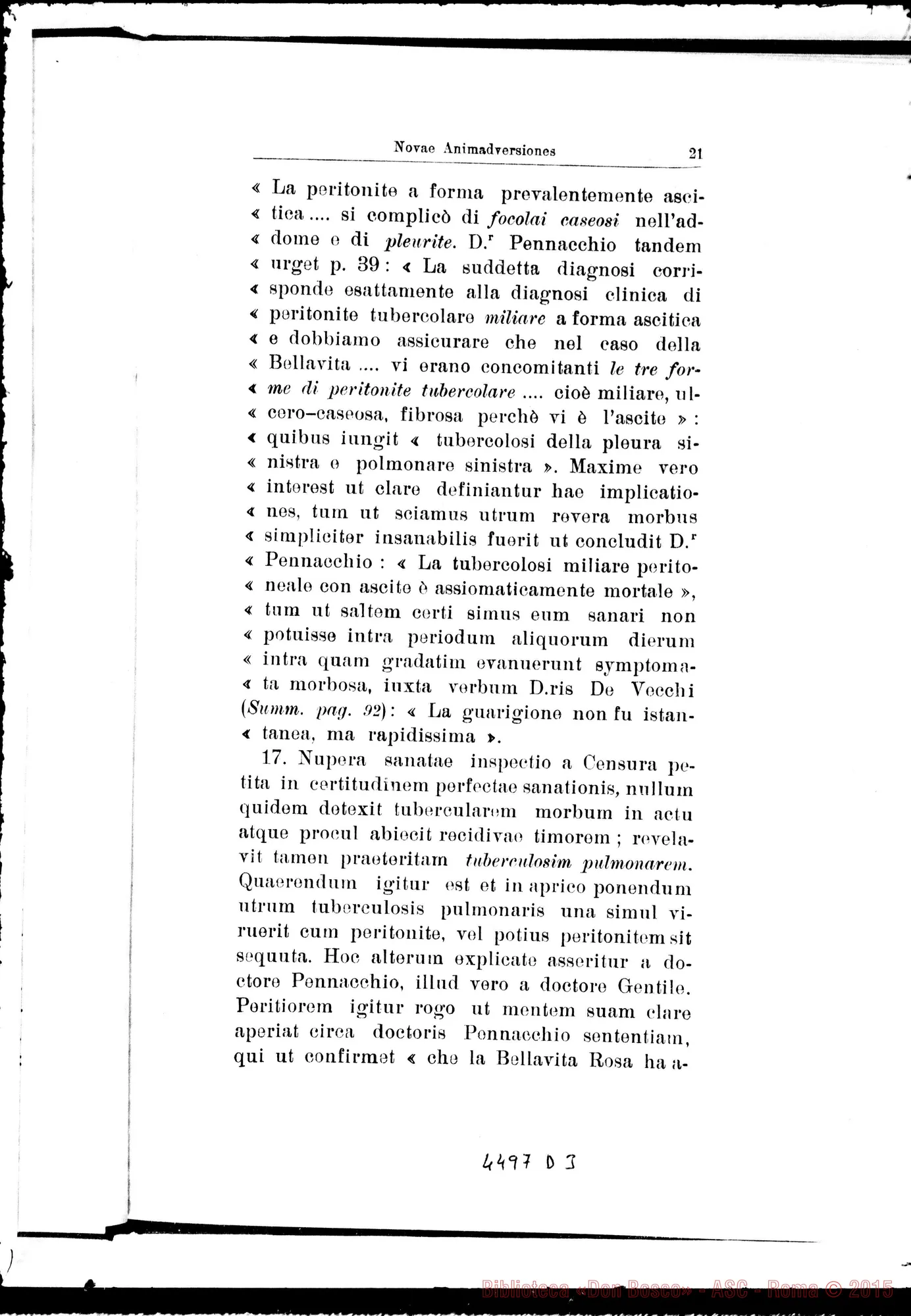 Fotogramma D 3 — Nova positio super miraculis. Agosto 1937