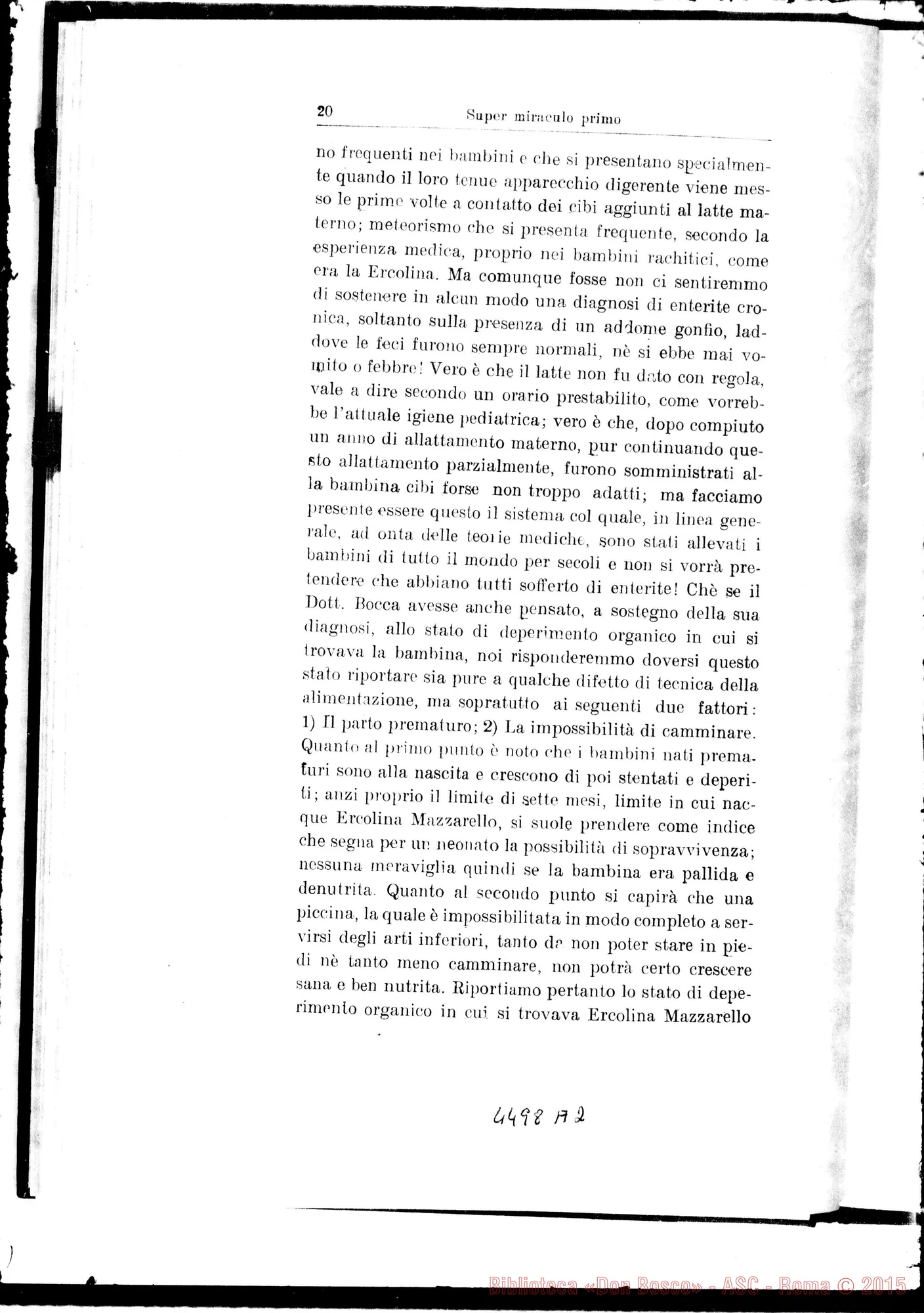 Fotogramma A 2 — Nova positio super miraculis. Agosto 1937