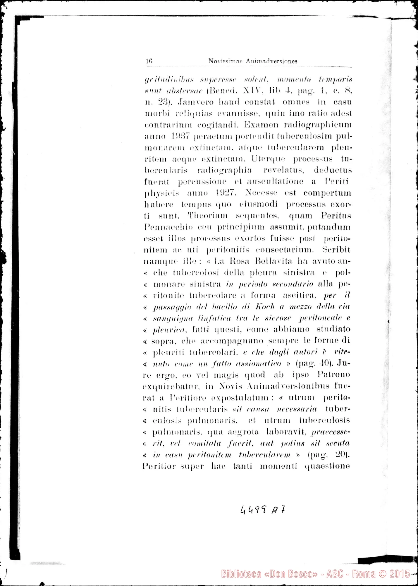 Fotogramma A 7 — Novissima positio super miraculis. Marzo 1938