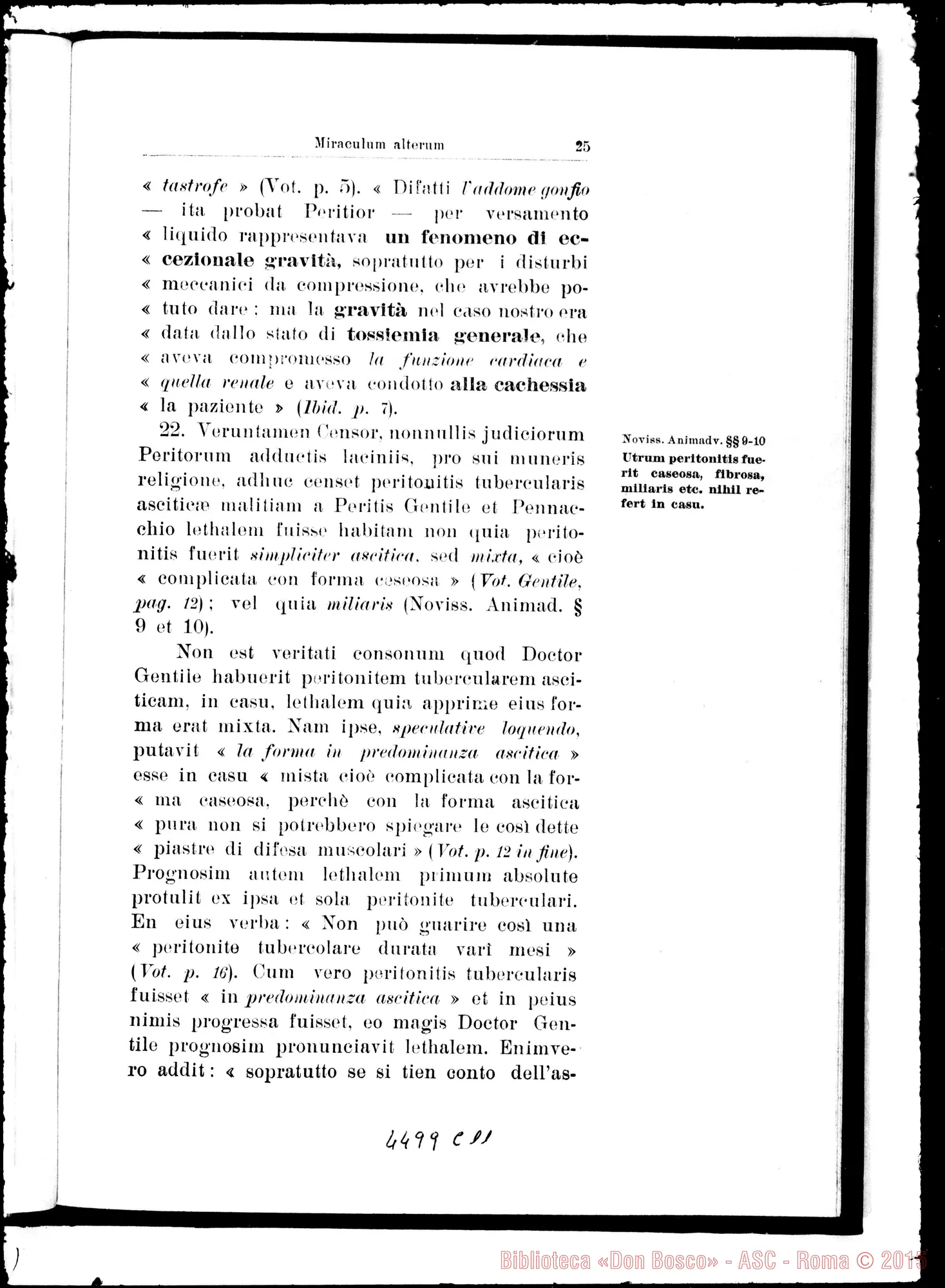 Fotogramma C 11 — Novissima positio super miraculis. Marzo 1938