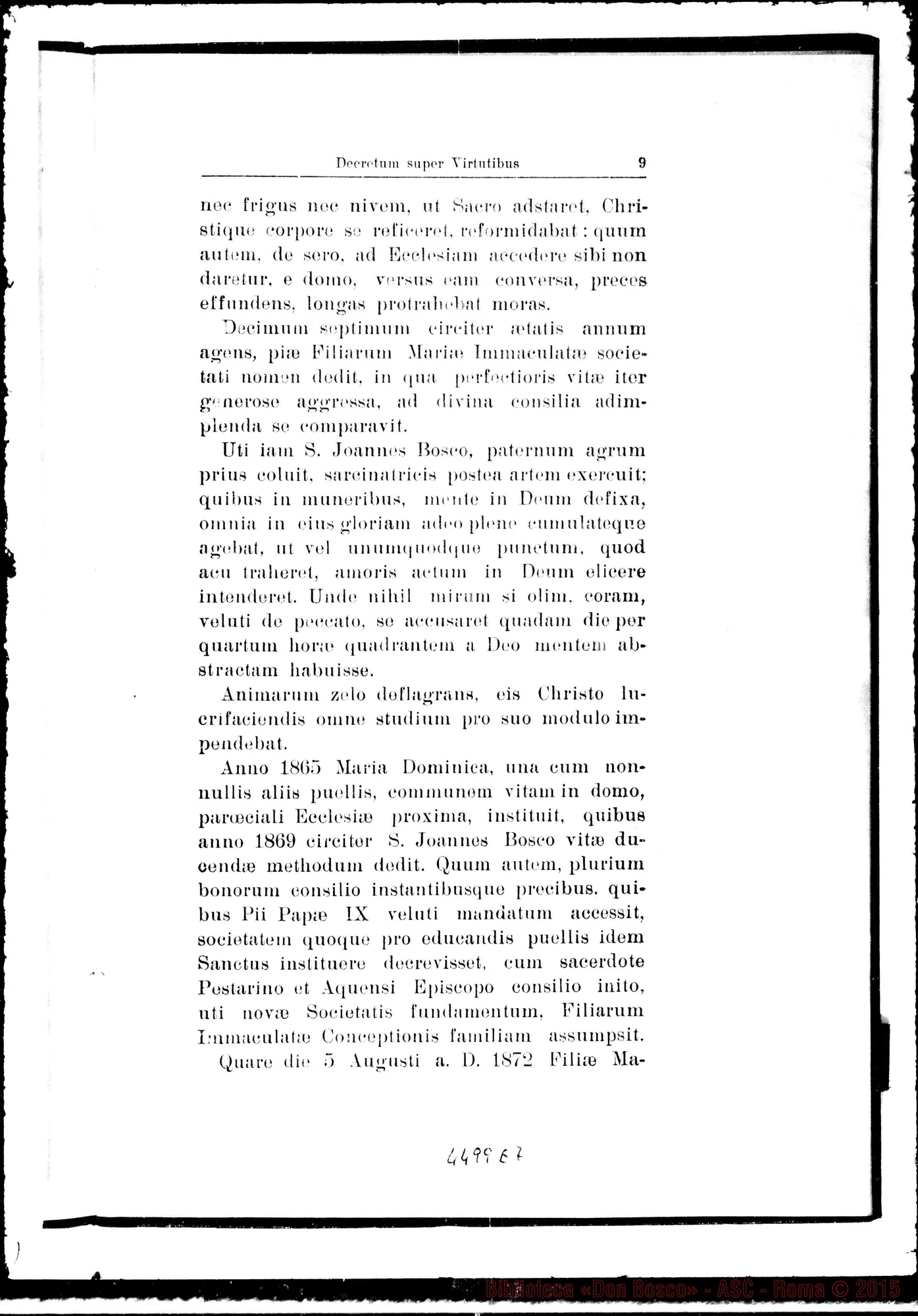 Fotogramma E 7 — Positio super tuto, il giorno 12-06-1938