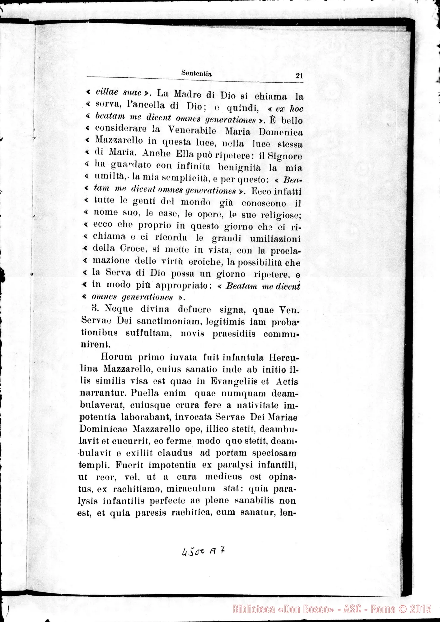 Fotogramma A 7 — Positio super tuto, il giorno 12-06-1938