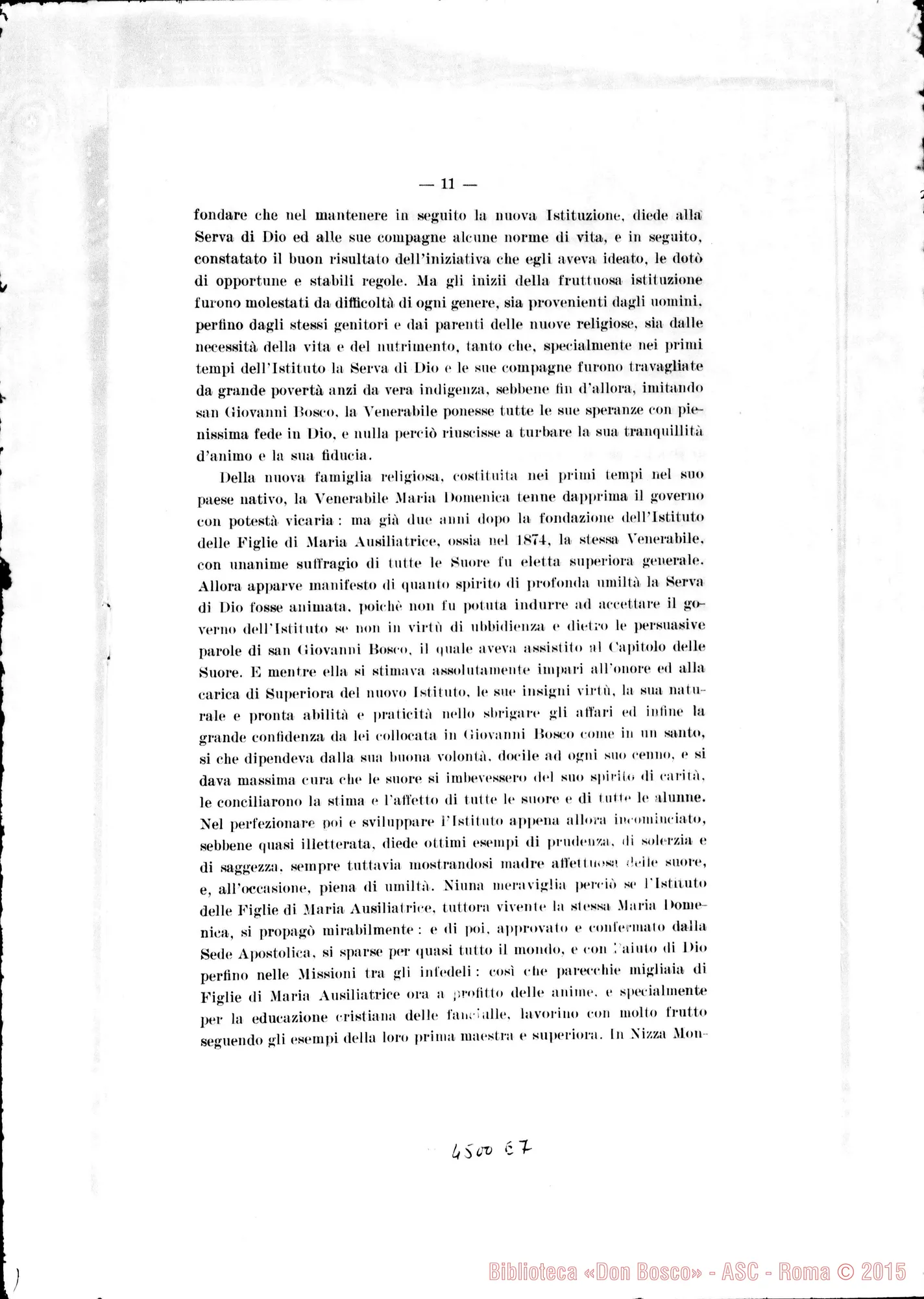 Fotogramma E 7 — Lettera Apostolica con la quale si dichiara beata Madre D. Mazzarello (Latino E italiano): Card. Pacelli. Roma, 20-11-1938