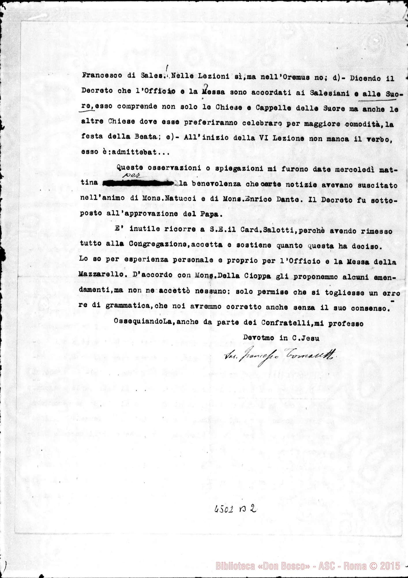 Fotogramma B 2 — Don Tomasetti-Don Puddu. Roma, 20-03-1942