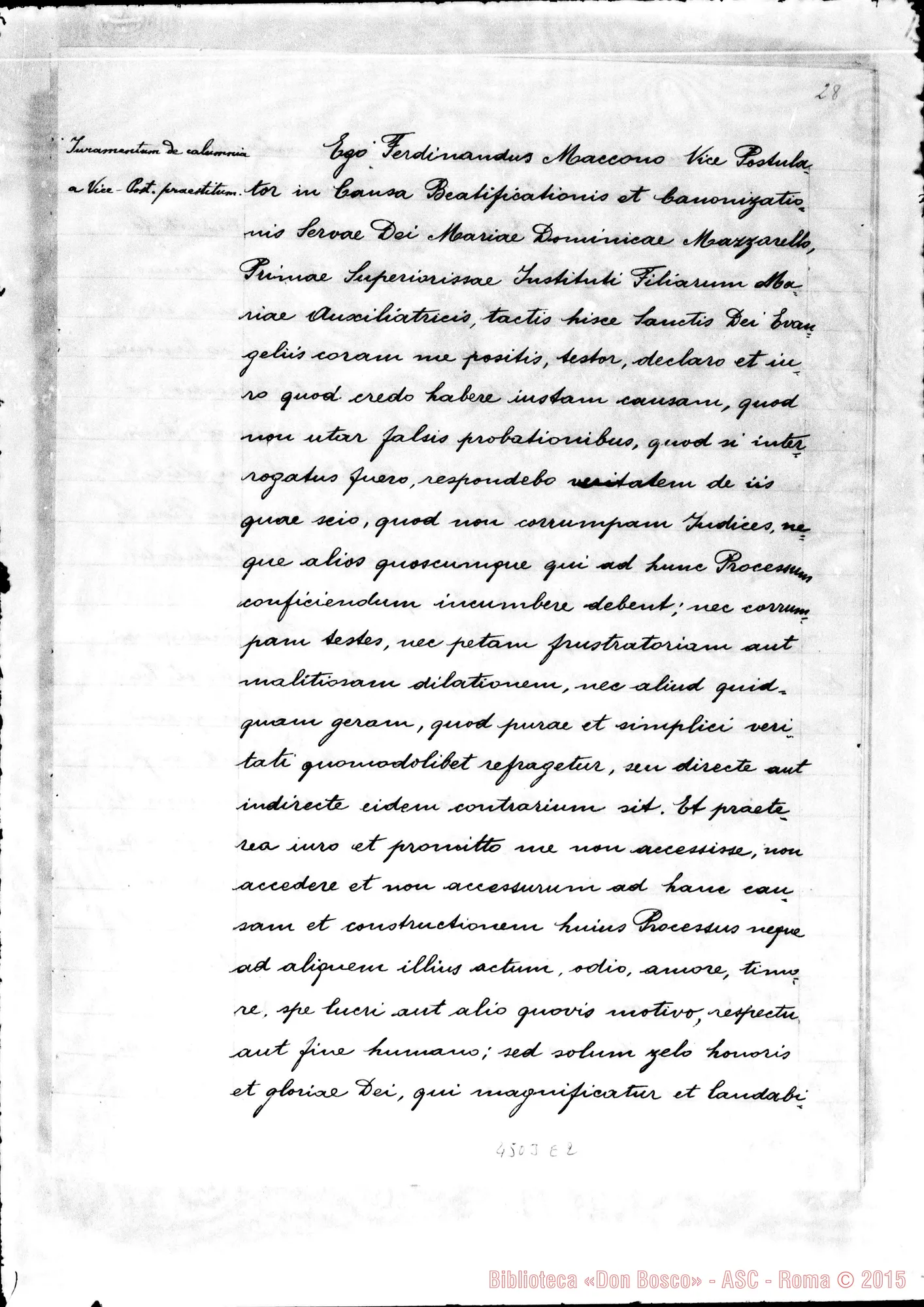 Fotogramma E 2 — Praeliminaria