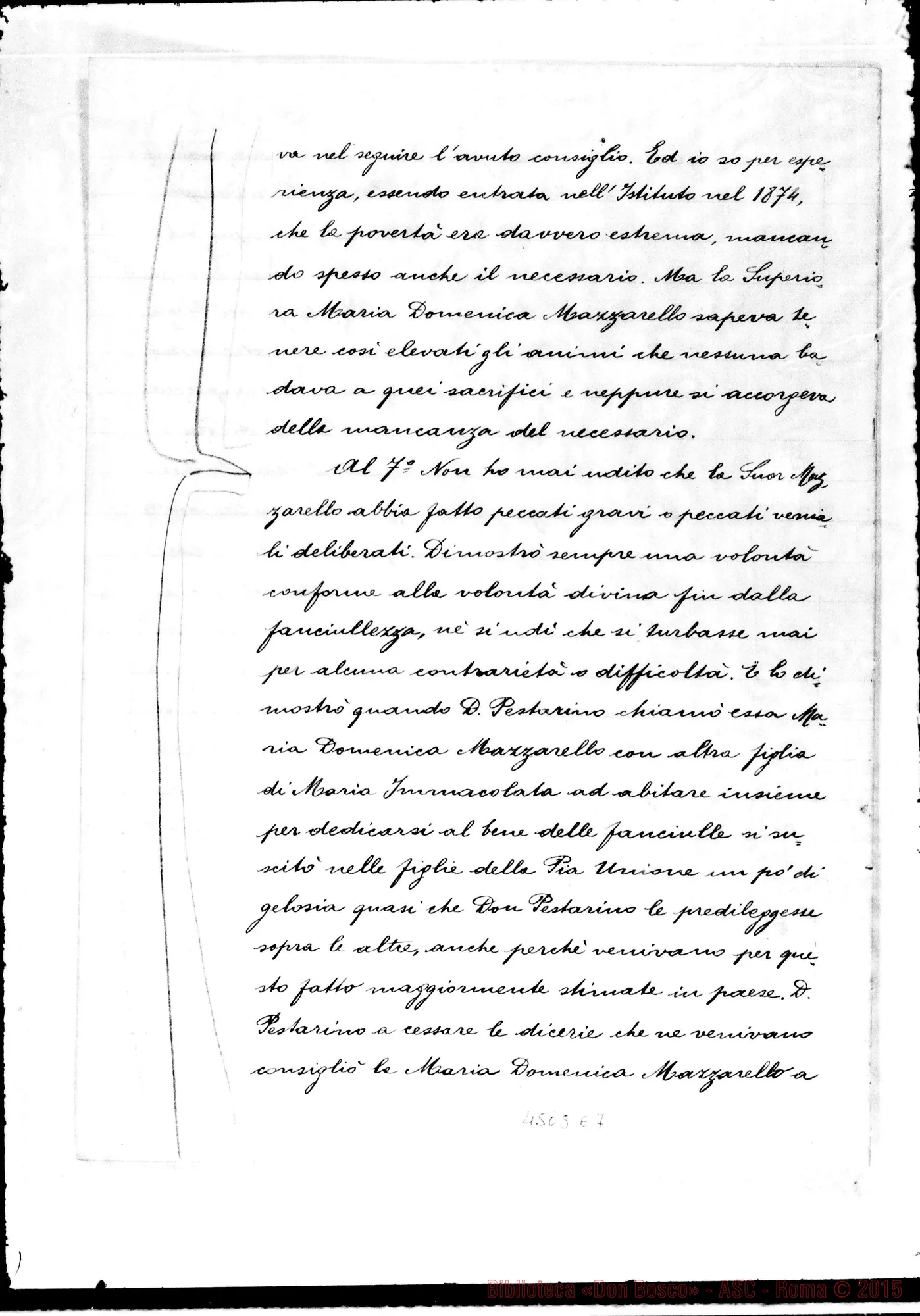 Fotogramma E 7 — Daghero Caterina, Superiora Generale