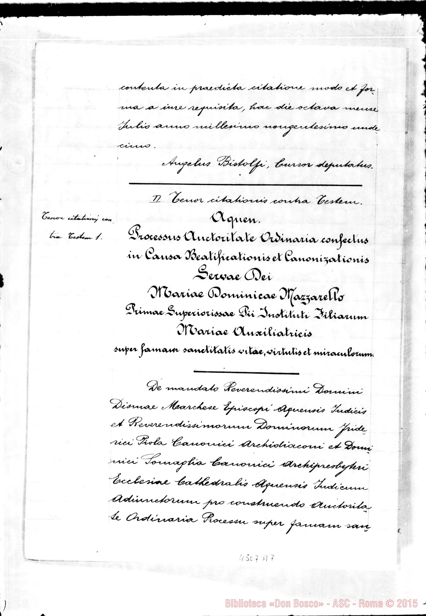 Fotogramma A 7 — Daghero Caterina, Superiora Generale