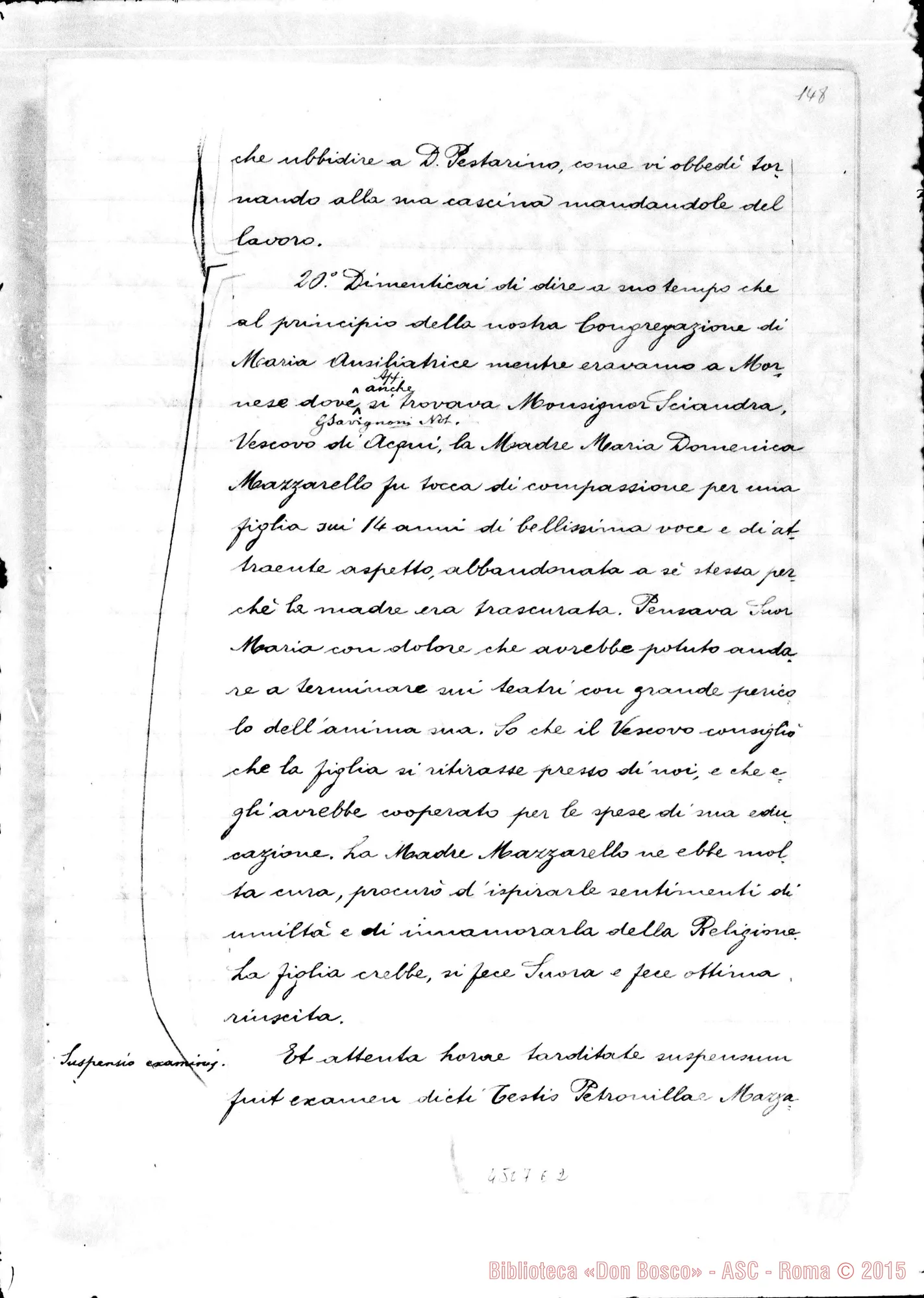 Fotogramma E 2 — Mazzarello Petronilla, suora