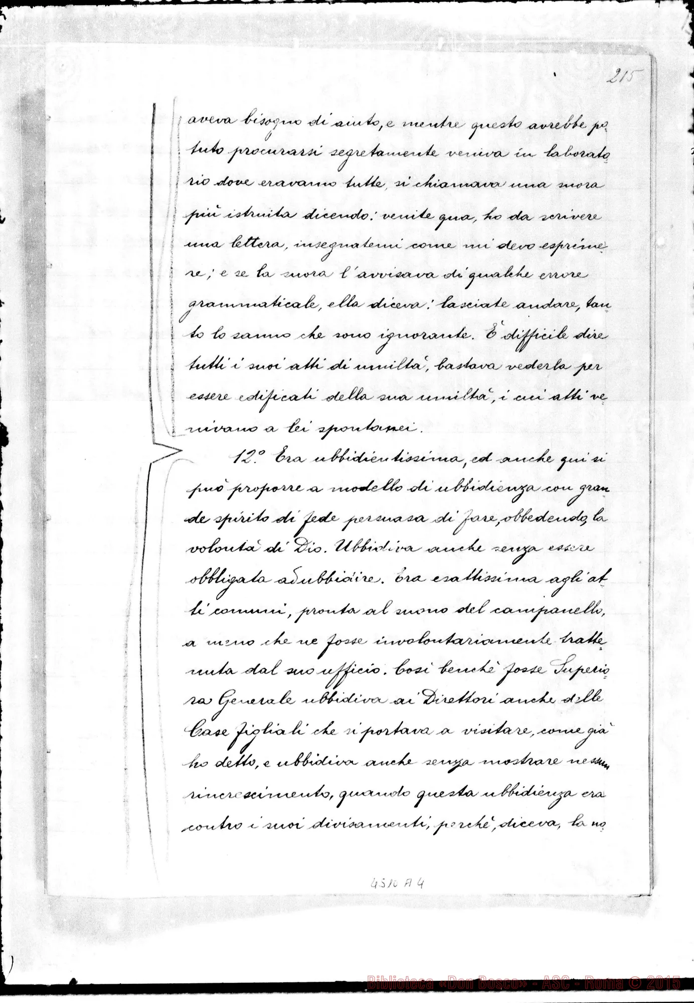 Fotogramma A 4 — Telesio Enrichetta, suora