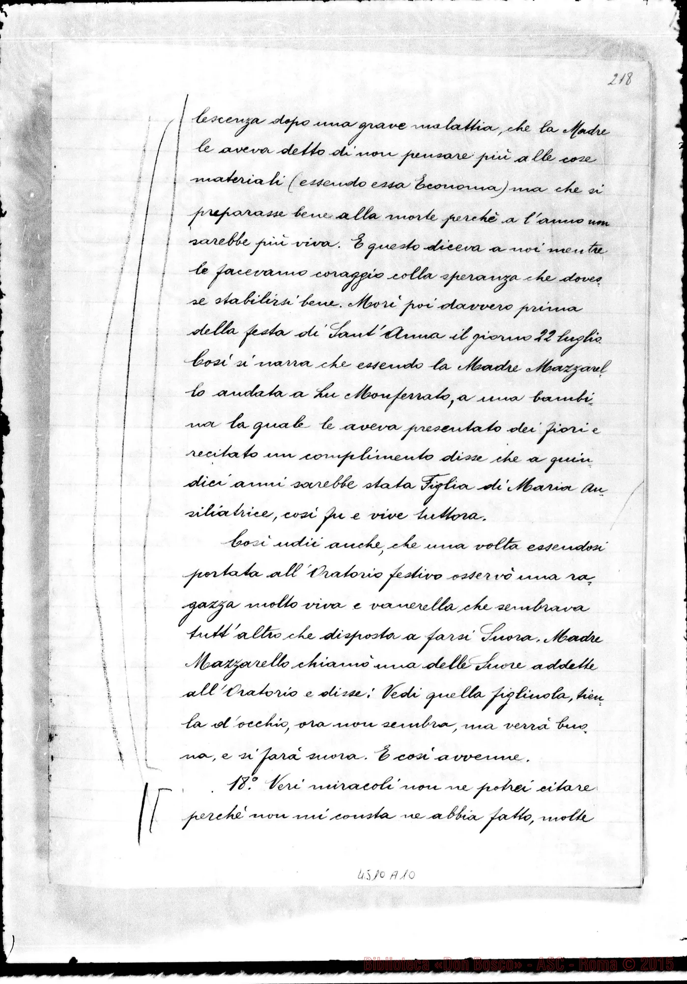 Fotogramma A 10 — Telesio Enrichetta, suora