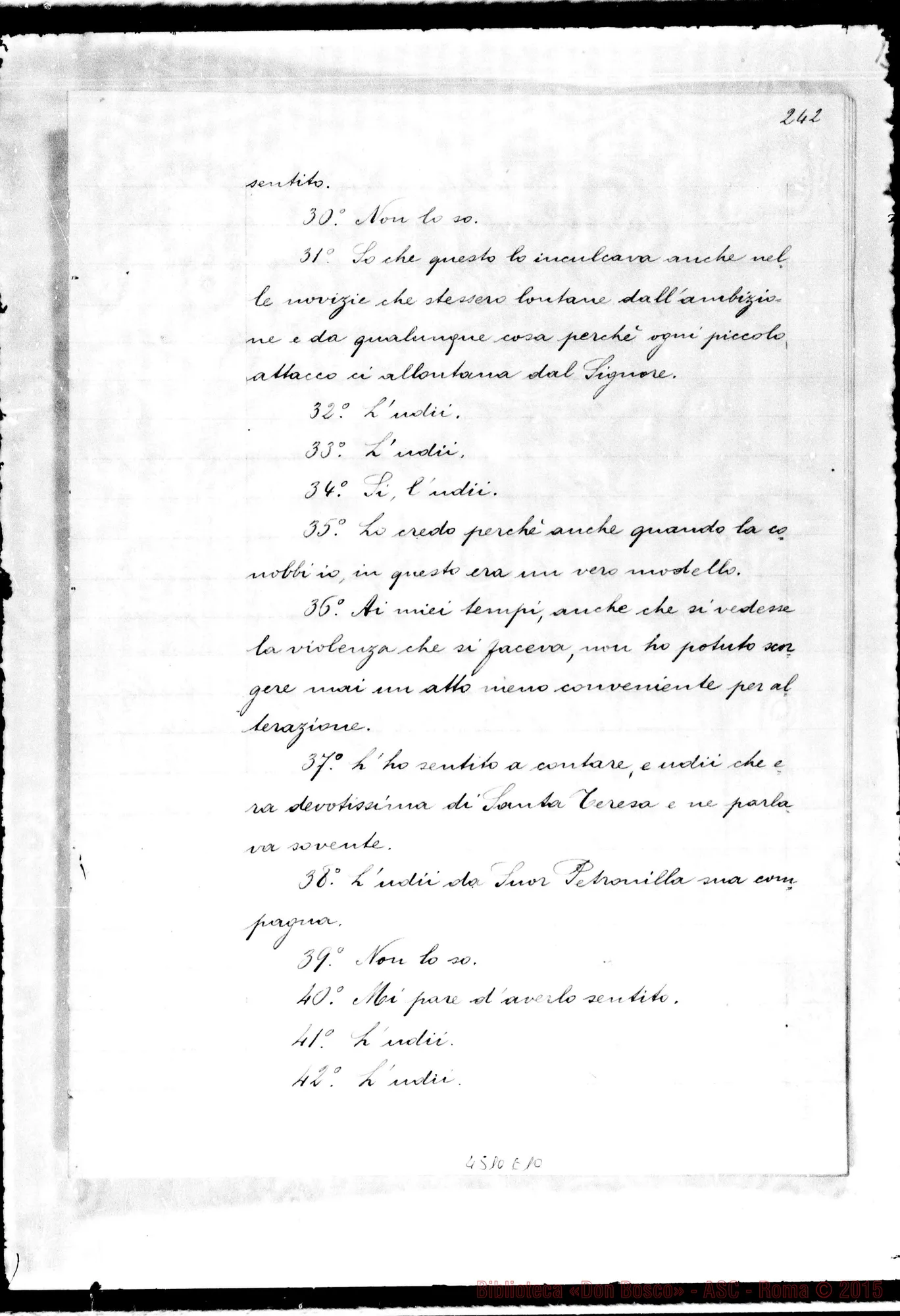 Fotogramma E 10 — Ravazza Felicina, suora