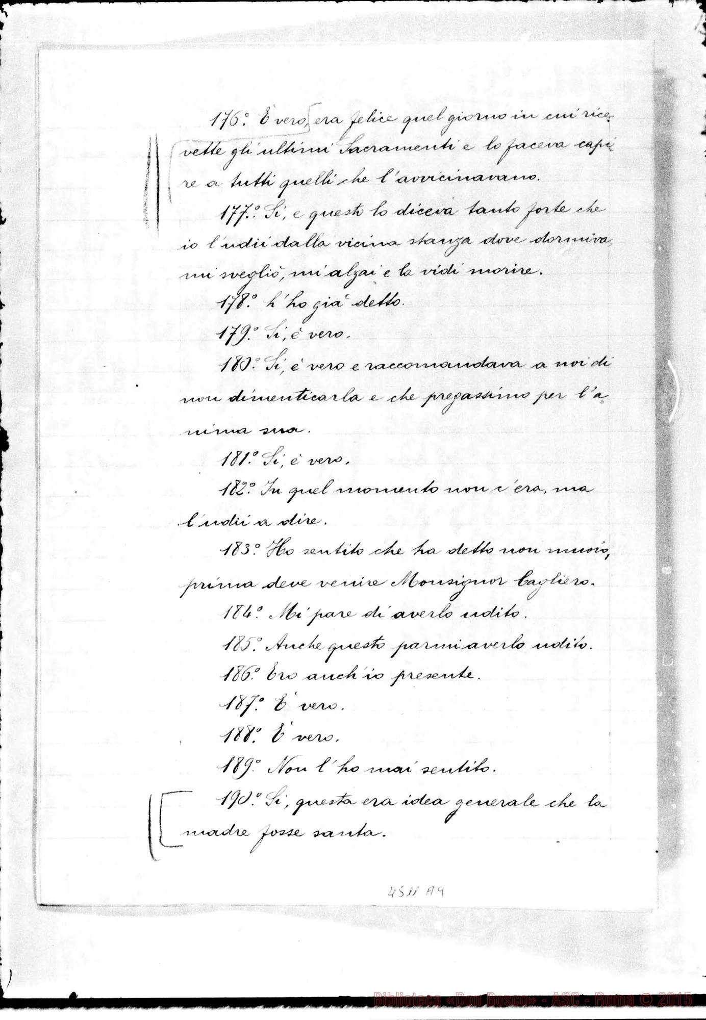 Fotogramma A 9 — Ravazza Felicina, suora