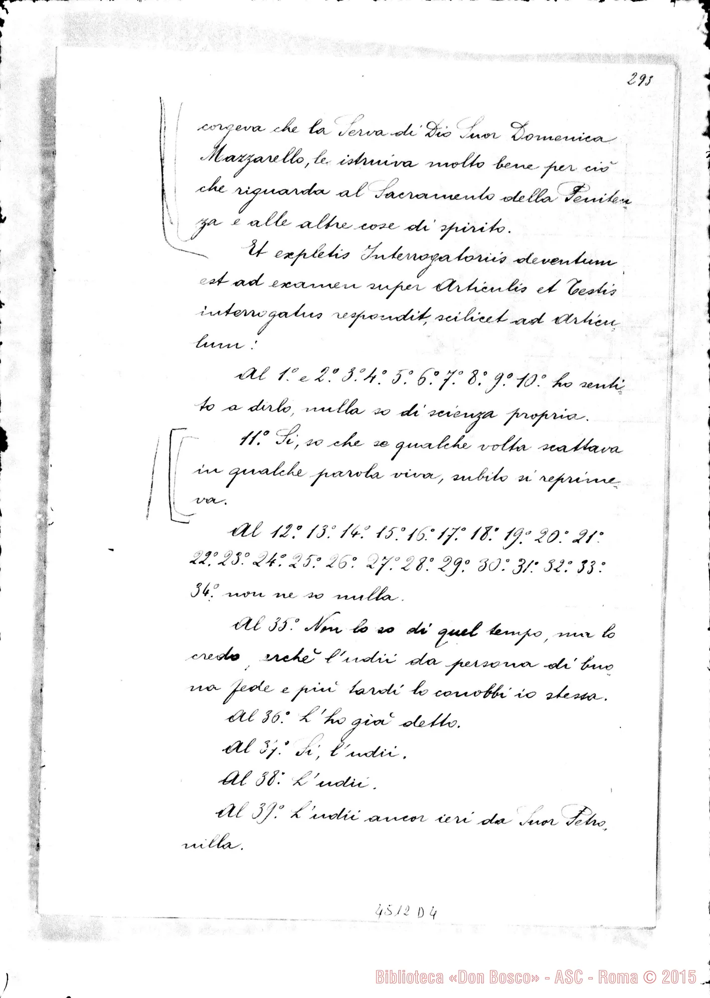 Fotogramma D 4 — Camisassa Orsola, suora