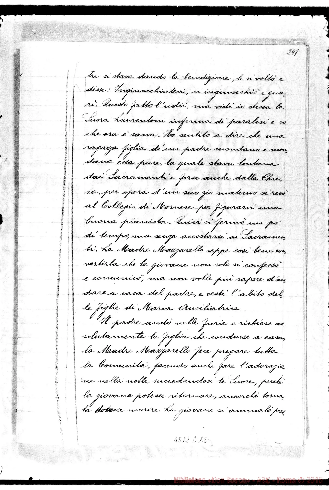 Fotogramma D 12 — Camisassa Orsola, suora