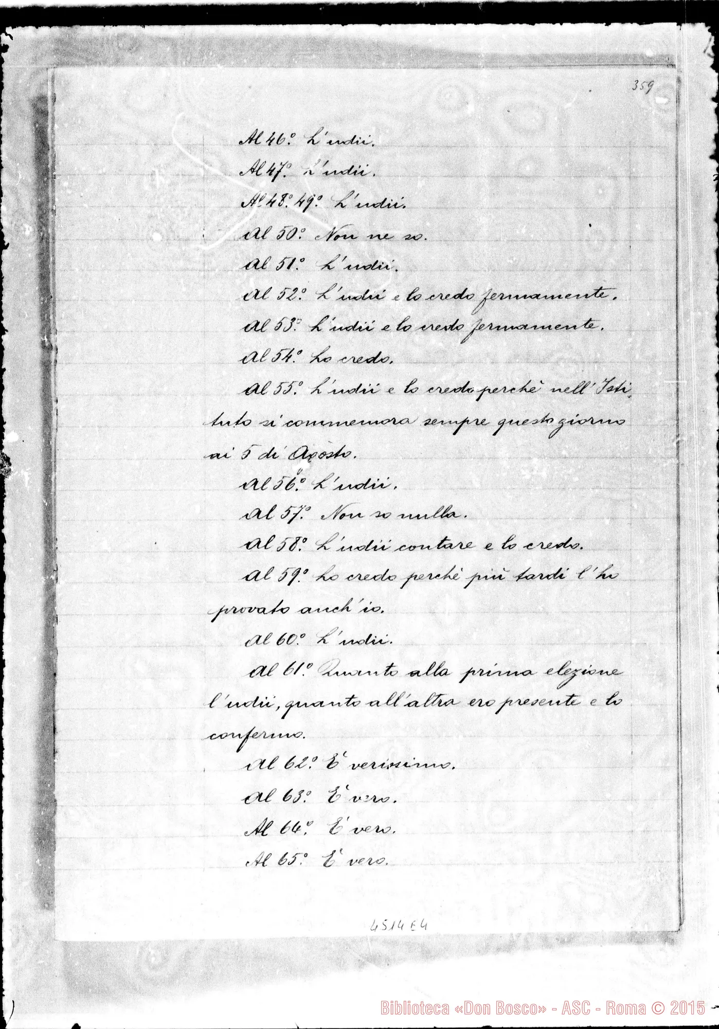 Fotogramma E 4 — Farina Ernesta, suora