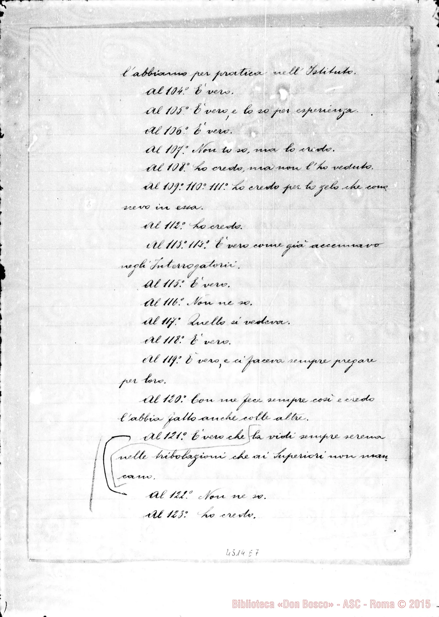 Fotogramma E 7 — Farina Ernesta, suora