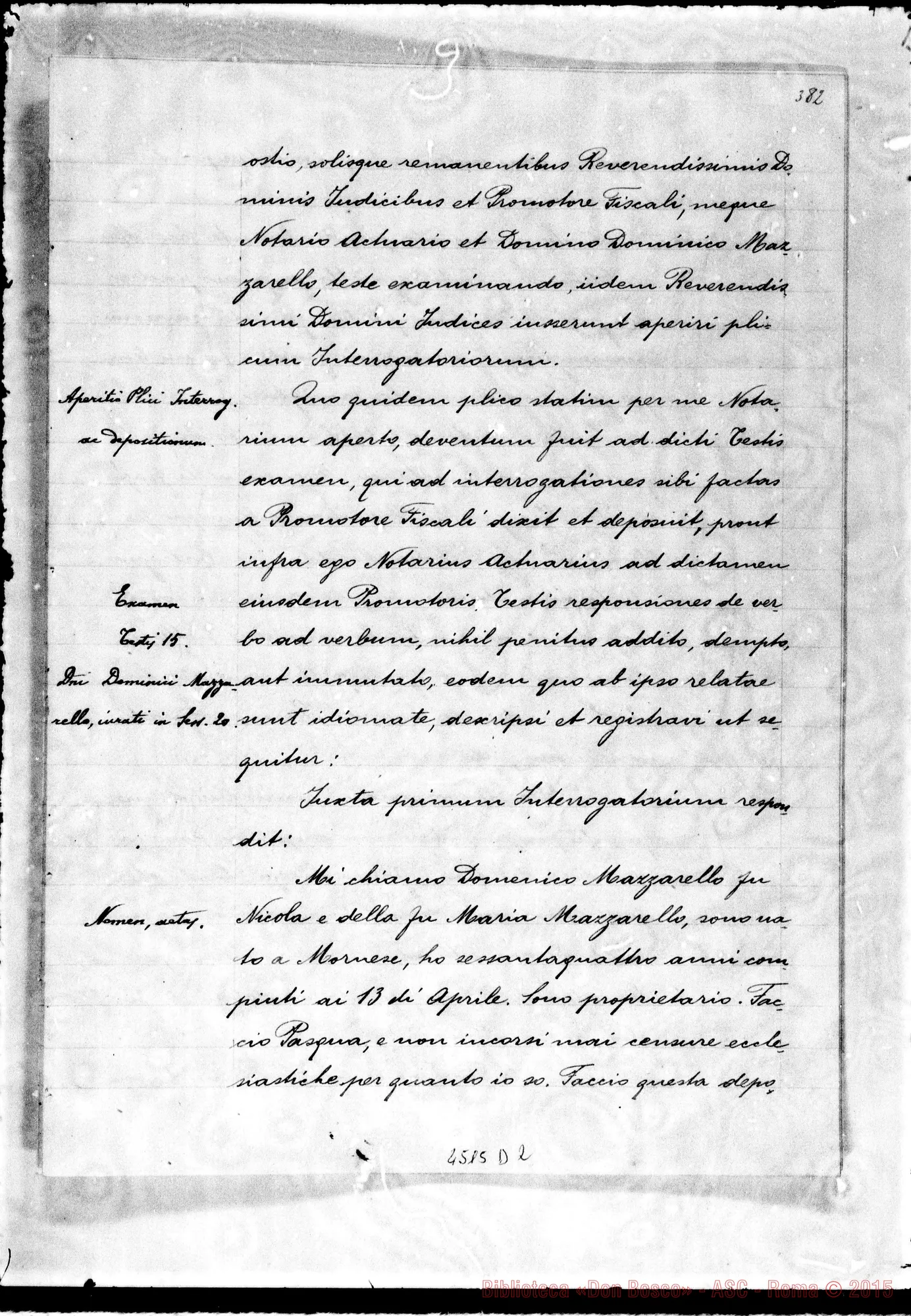 Fotogramma D 2 — Mazzarello Domenico