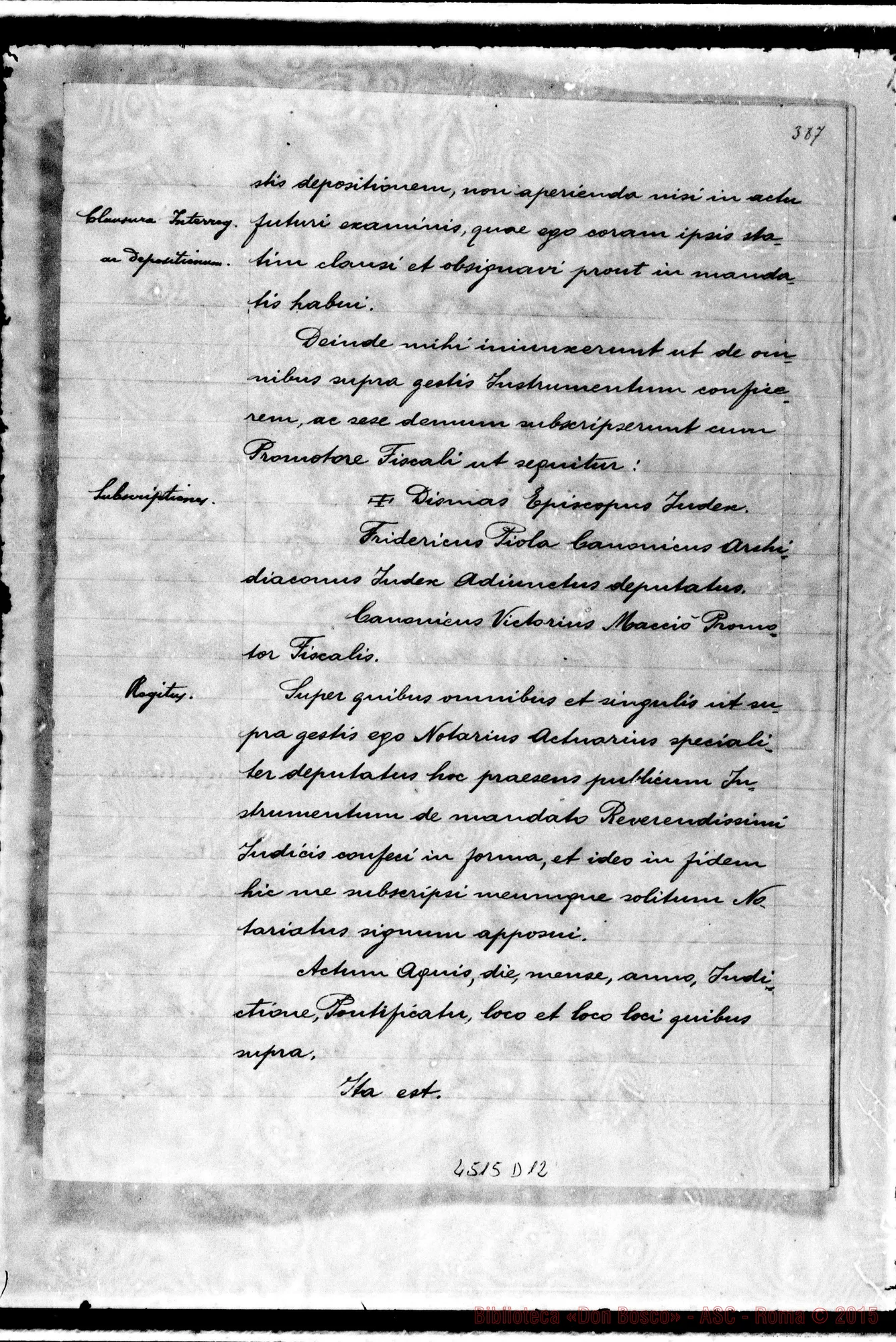 Fotogramma D 12 — Mazzarello Domenico