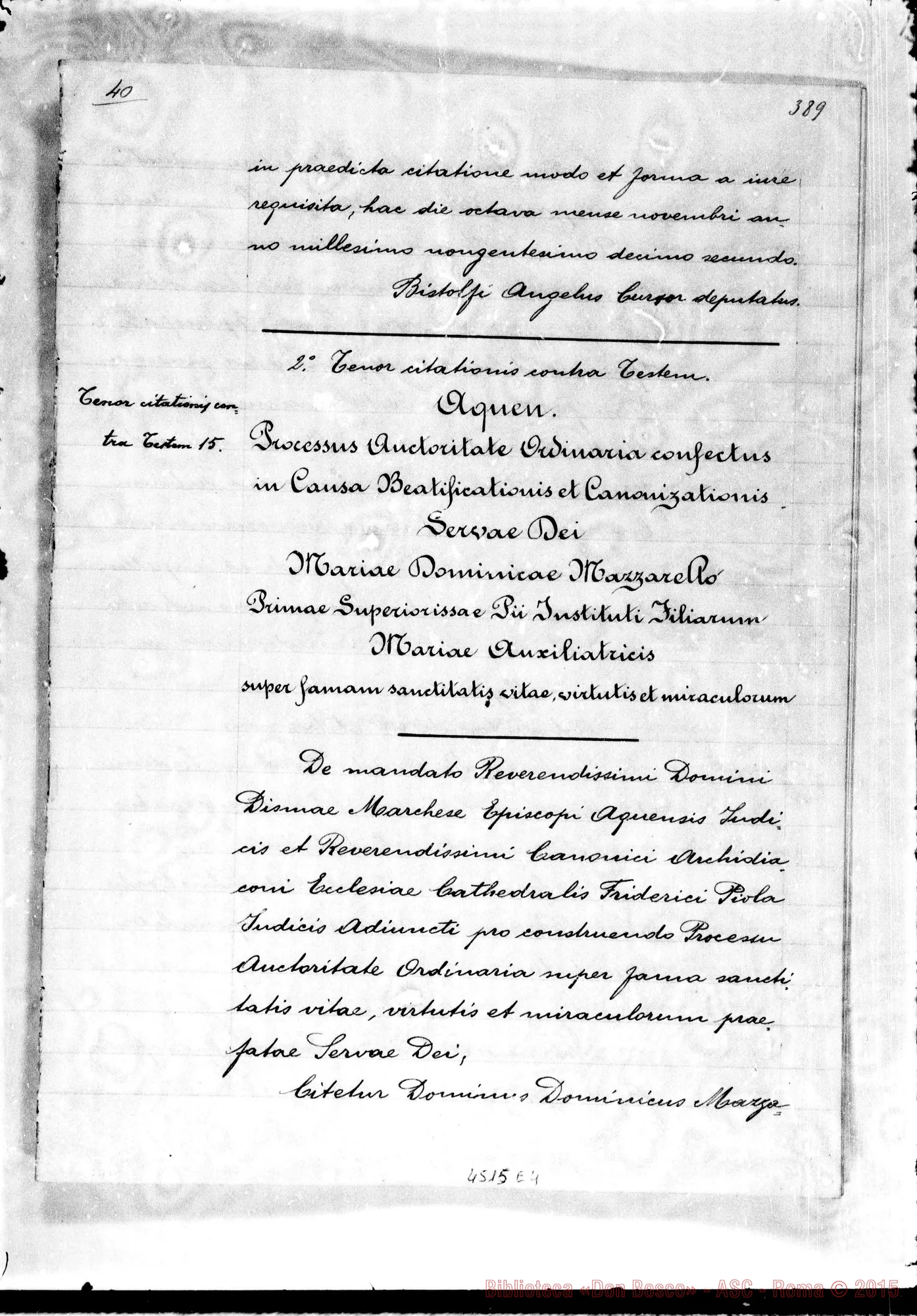 Fotogramma E 4 — Mazzarello Domenico