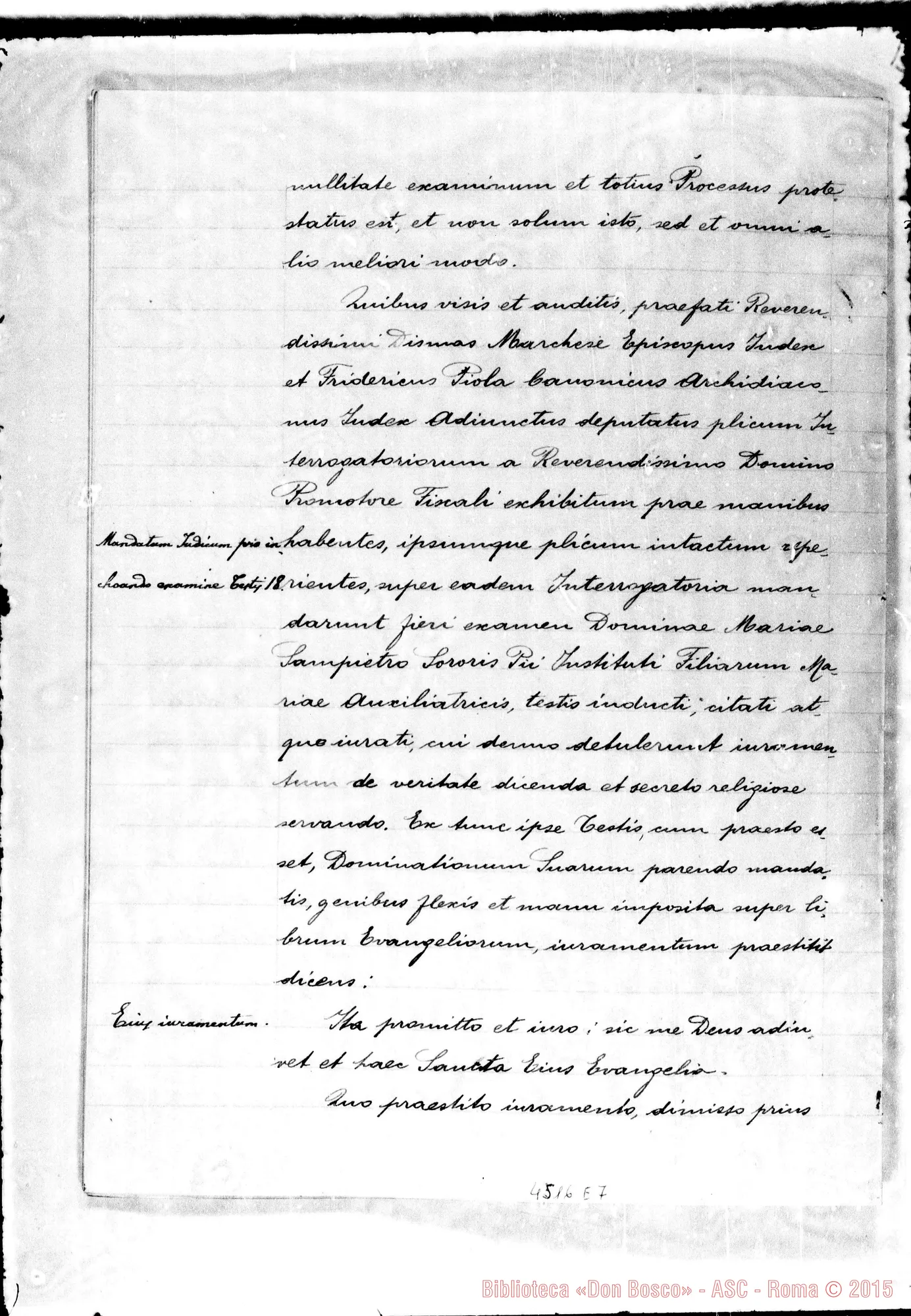 Fotogramma E 7 — Sampietro Maria, suora