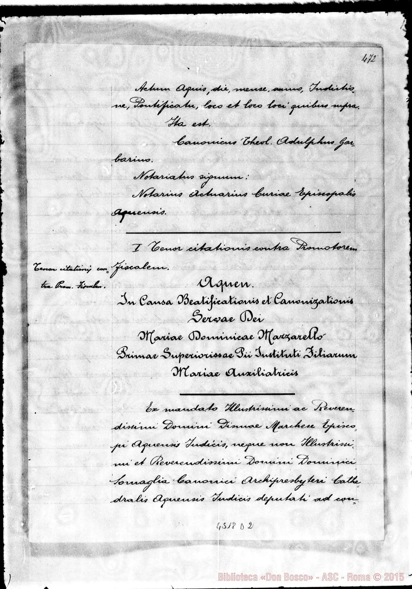 Fotogramma D 2 — Bussolino Ottavia, suora