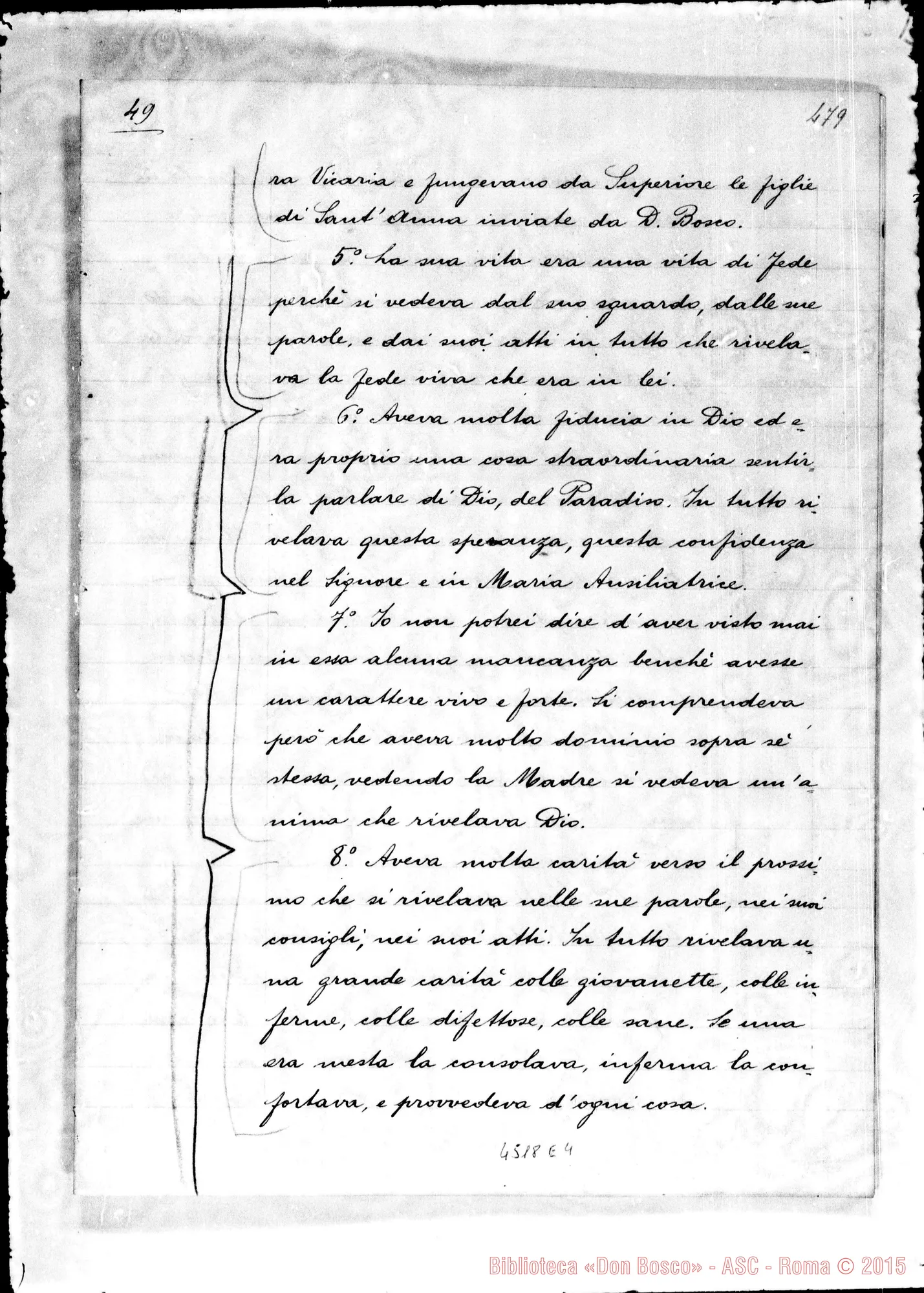 Fotogramma E 4 — Sorbone Enrichetta, suora
