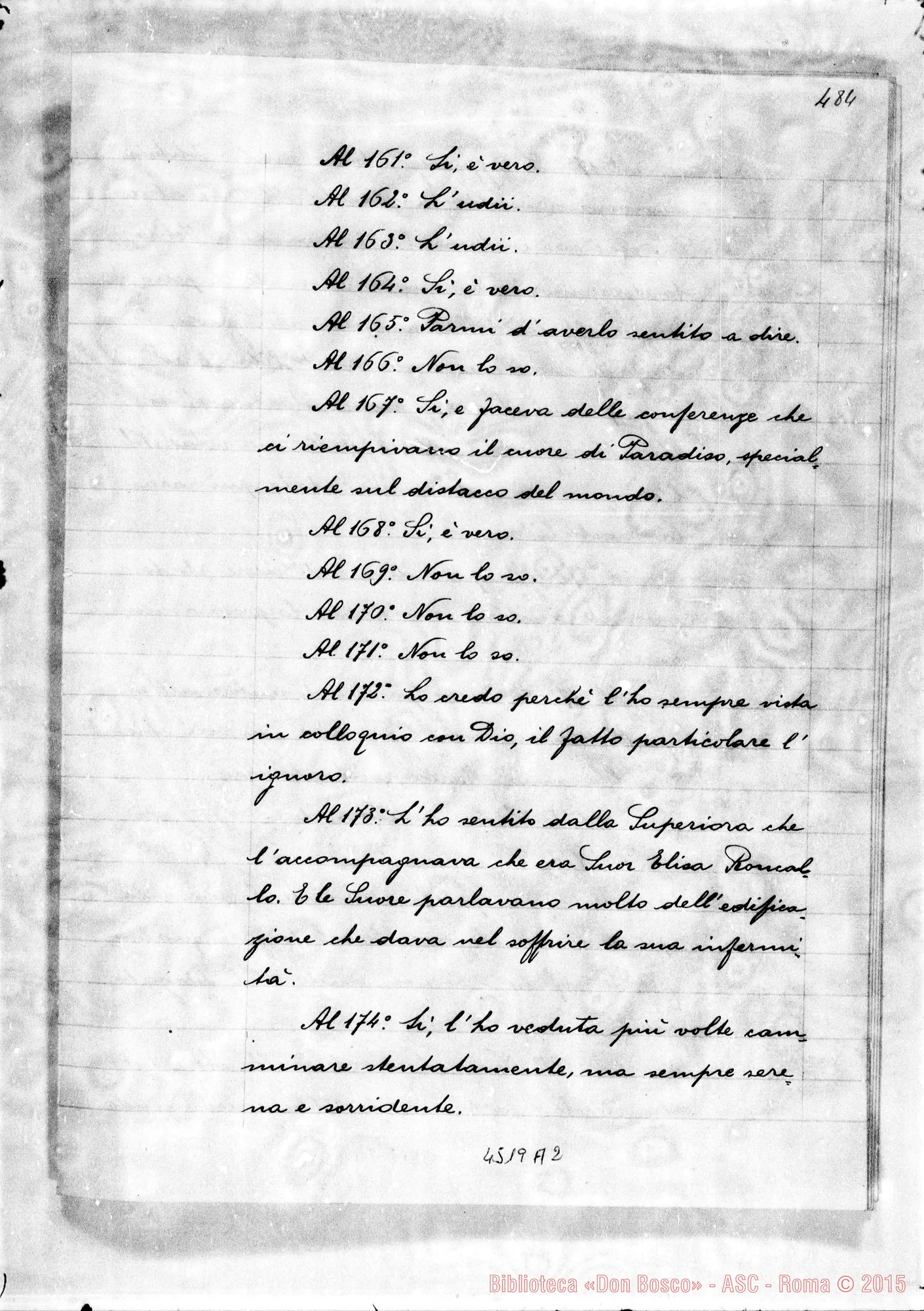 Fotogramma A 2 — Sorbone Enrichetta, suora