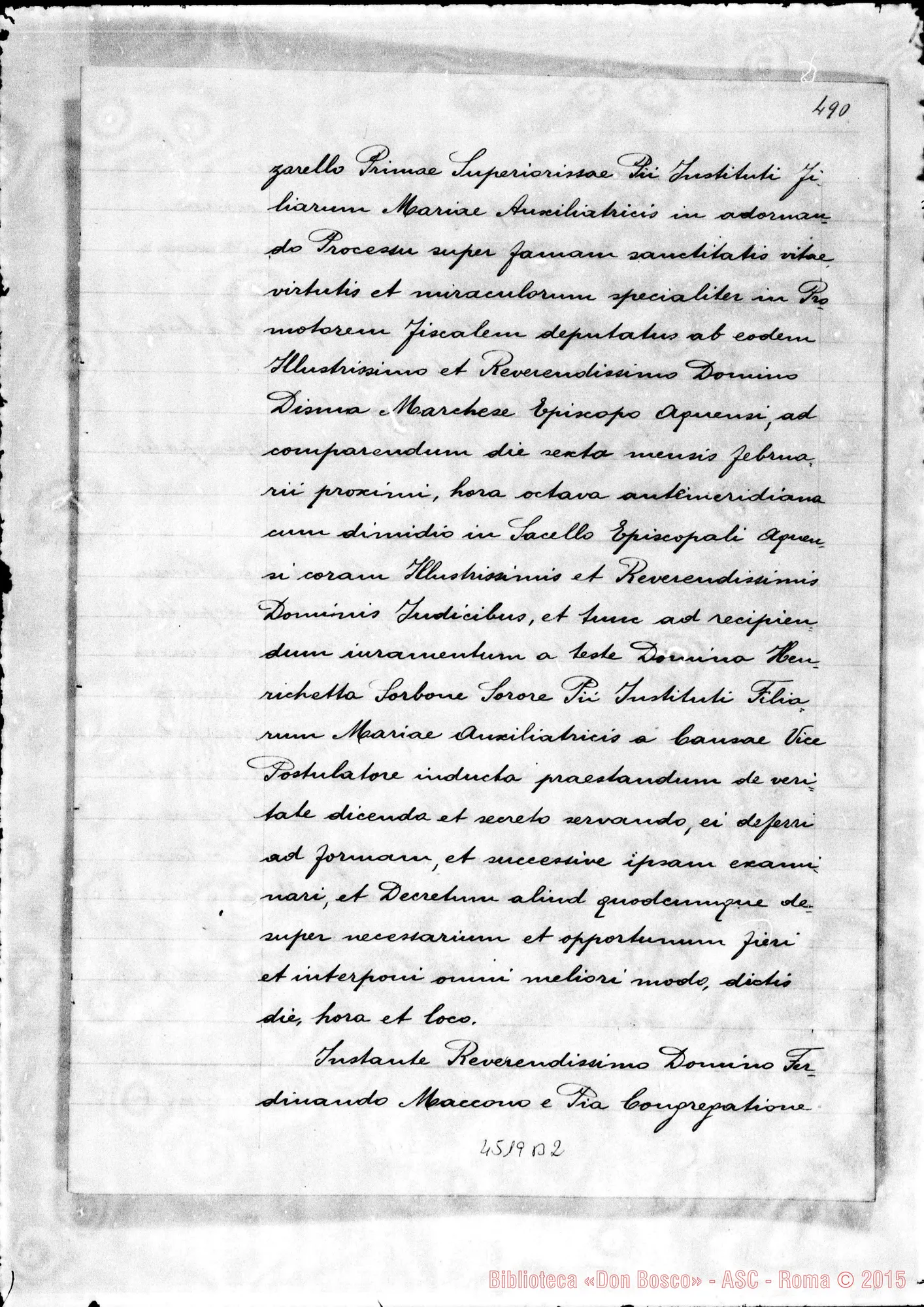 Fotogramma B 2 — Sorbone Enrichetta, suora