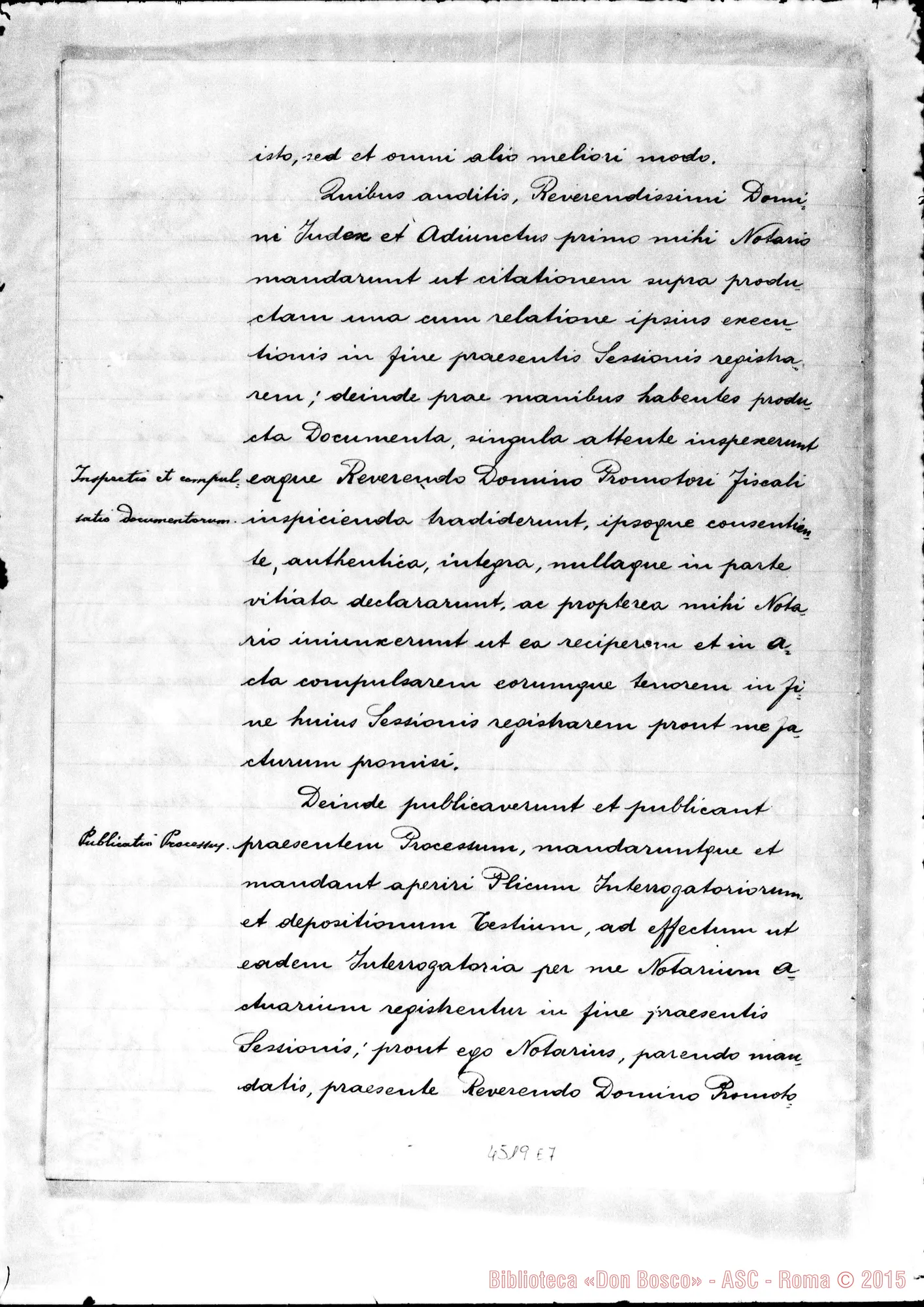Fotogramma E 7 — Atti diversi del tribunale