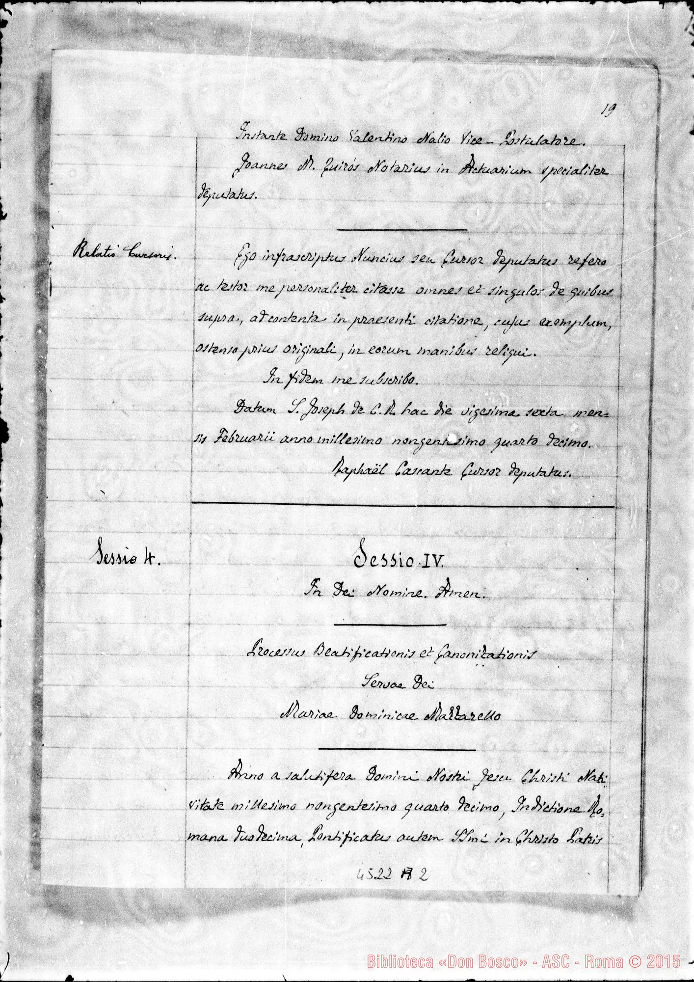 Fotogramma A 2 — Atti diversi del tribunale