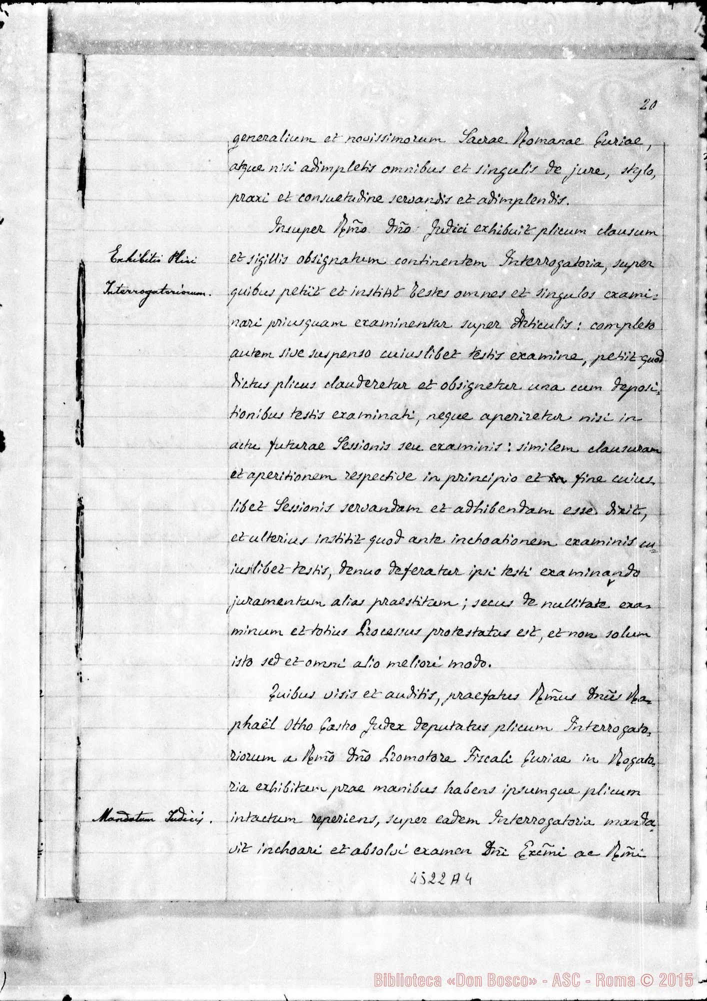 Fotogramma A 4 — Atti diversi del tribunale