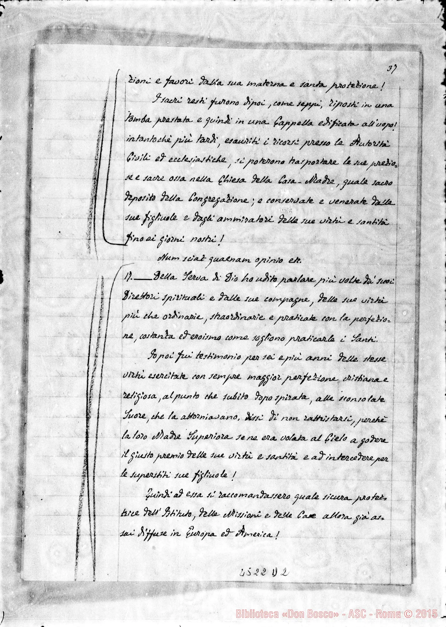 Fotogramma D 2 — Atti diversi del tribunale