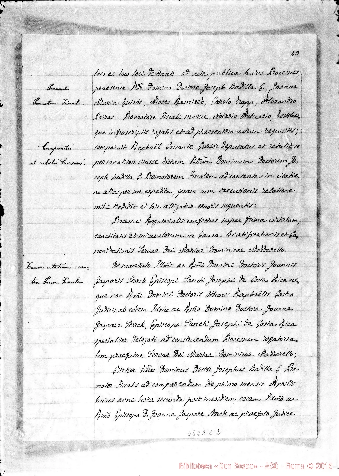 Fotogramma E 2 — Atti diversi del tribunale