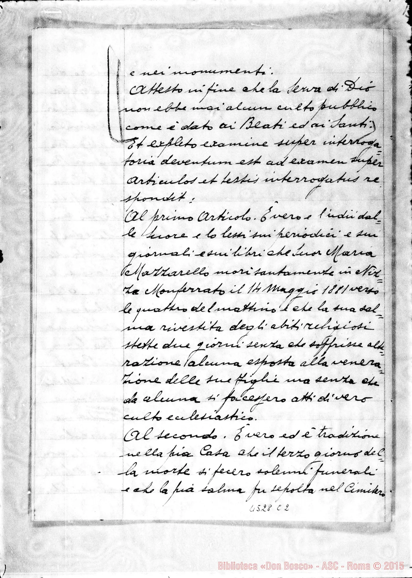 Fotogramma C 2 — Andreis Ferdinanda, suora