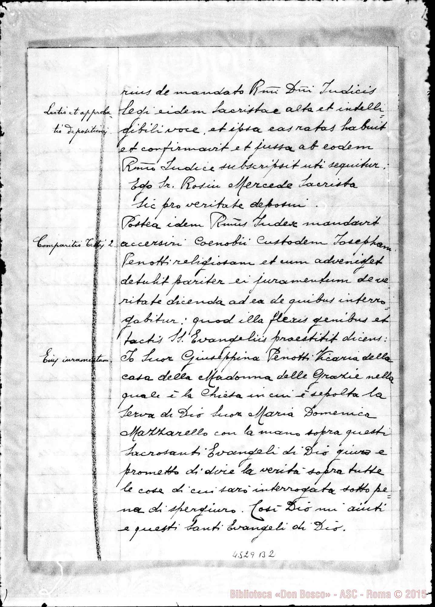 Fotogramma B 2 — Telesio Enrichetta, suora
