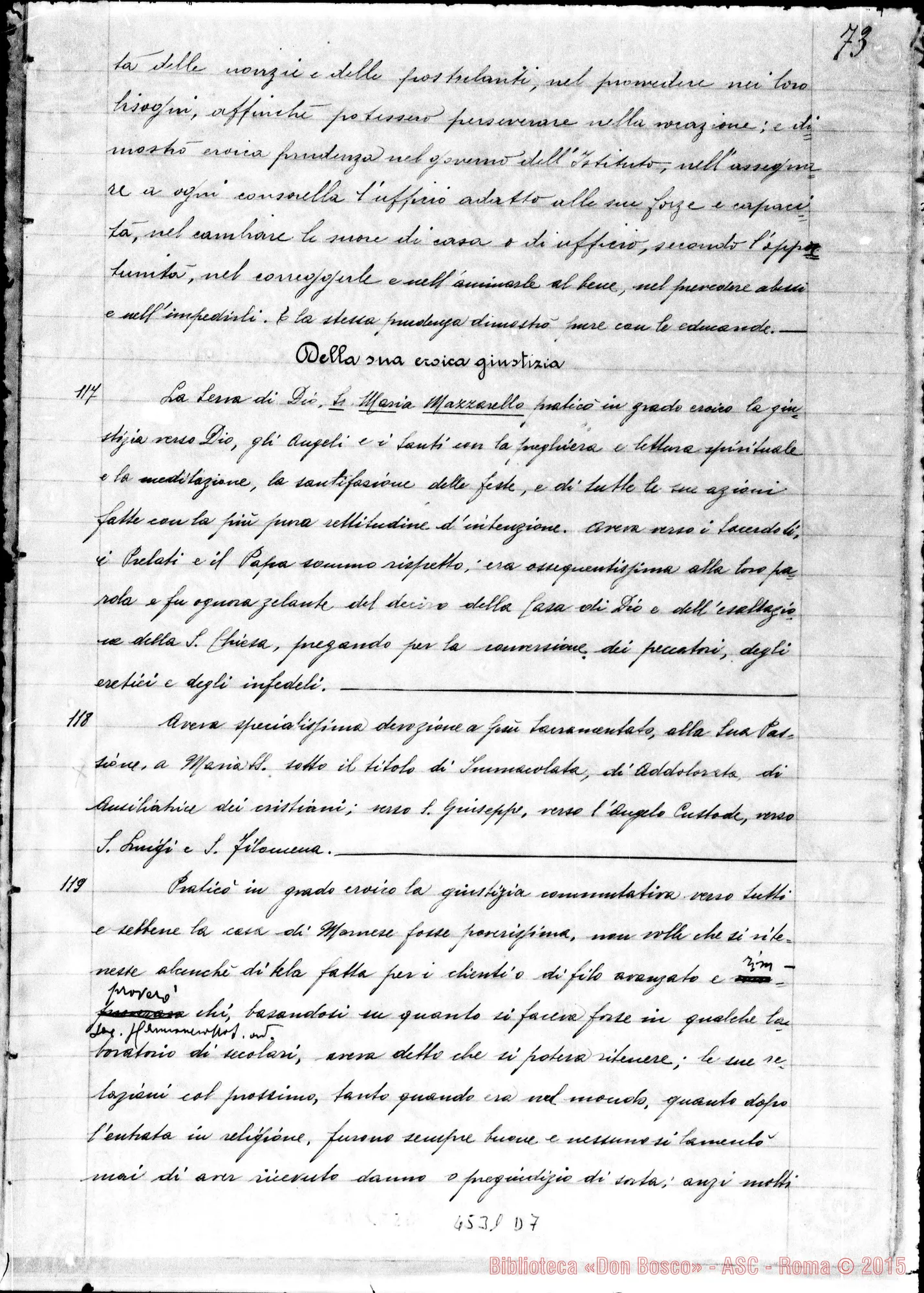 Fotogramma D 7 — Della sua eroica giustizia