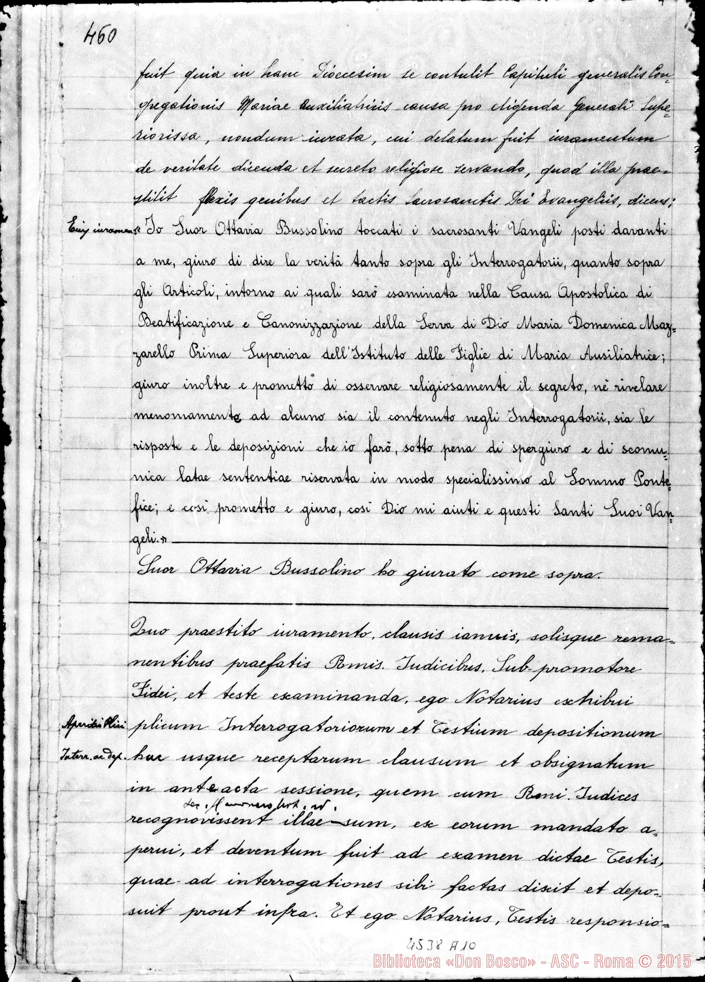 Fotogramma A 10 — Bussolino Ottavia, suora