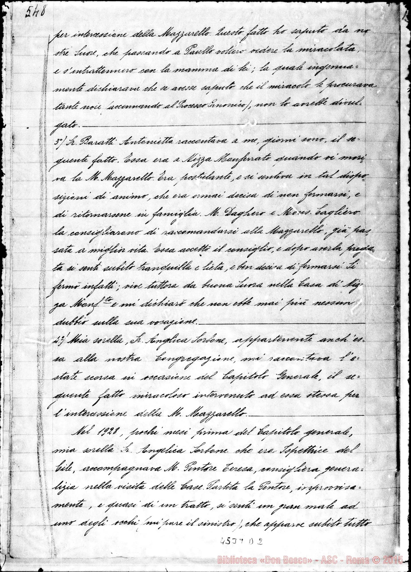 Fotogramma D 2 — Sorbone Enrichetta, suora