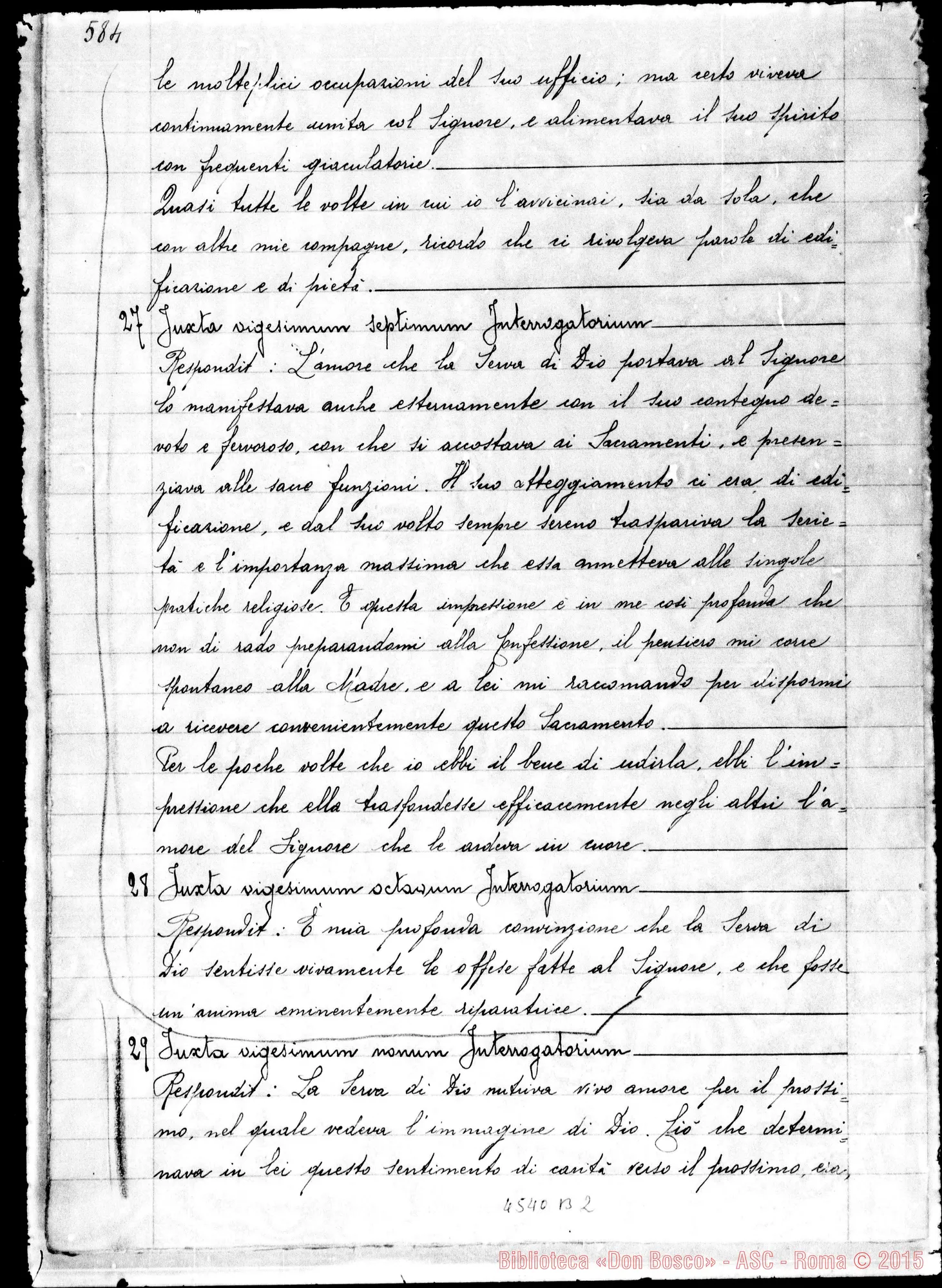 Fotogramma B 2 — Cairo Angiolina, suora