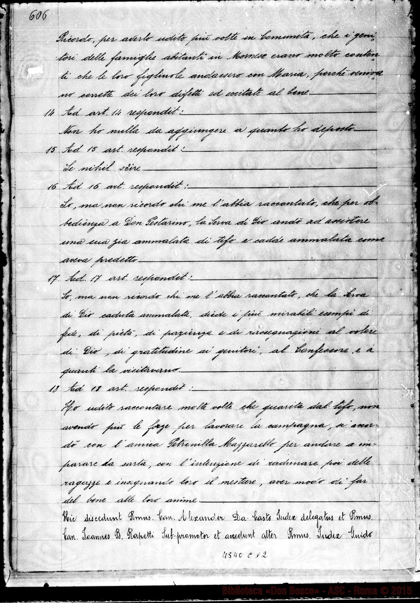 Fotogramma C 12 — Cairo Angiolina, suora