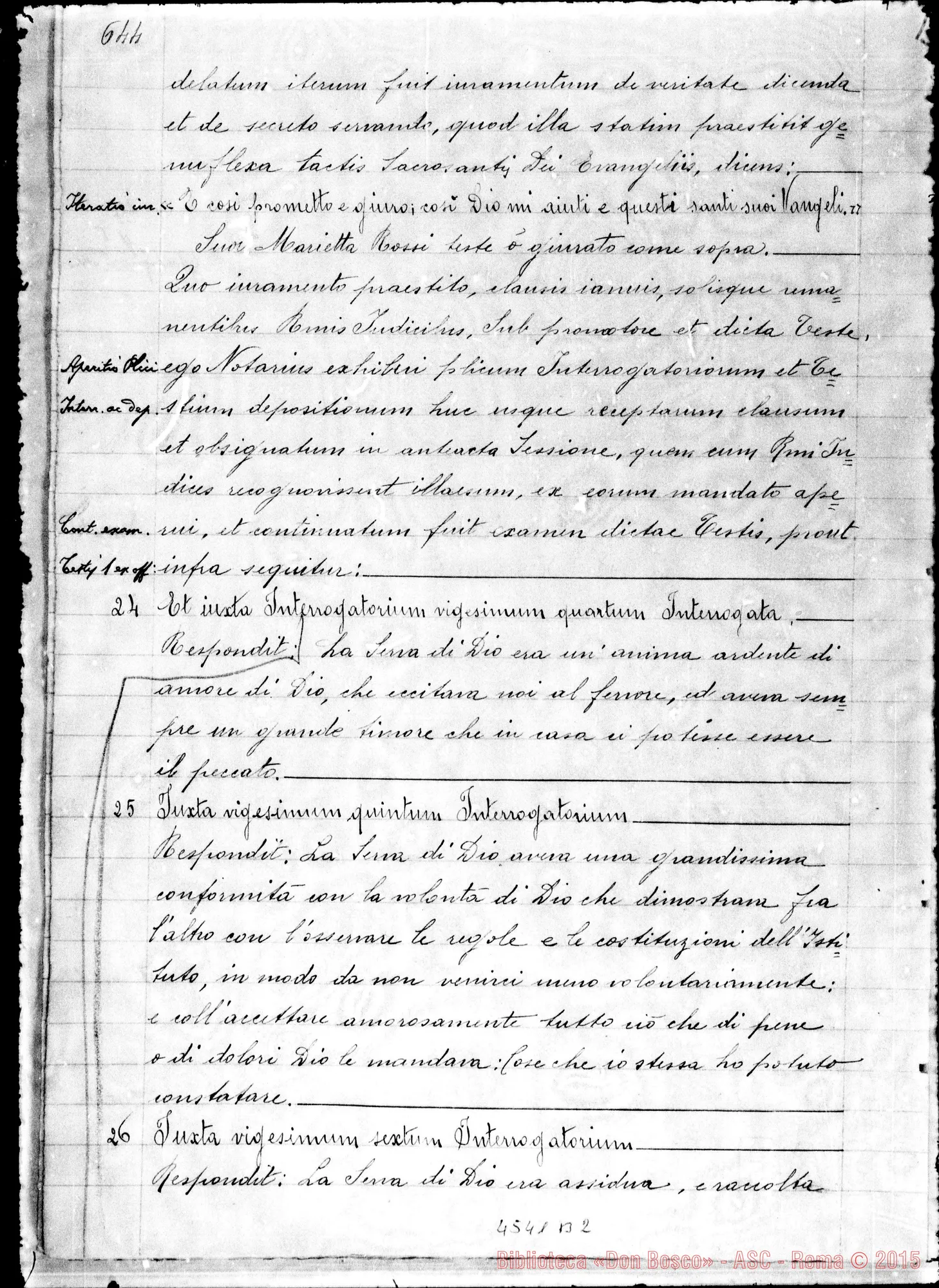Fotogramma B 2 — Rossi Marietta, suora