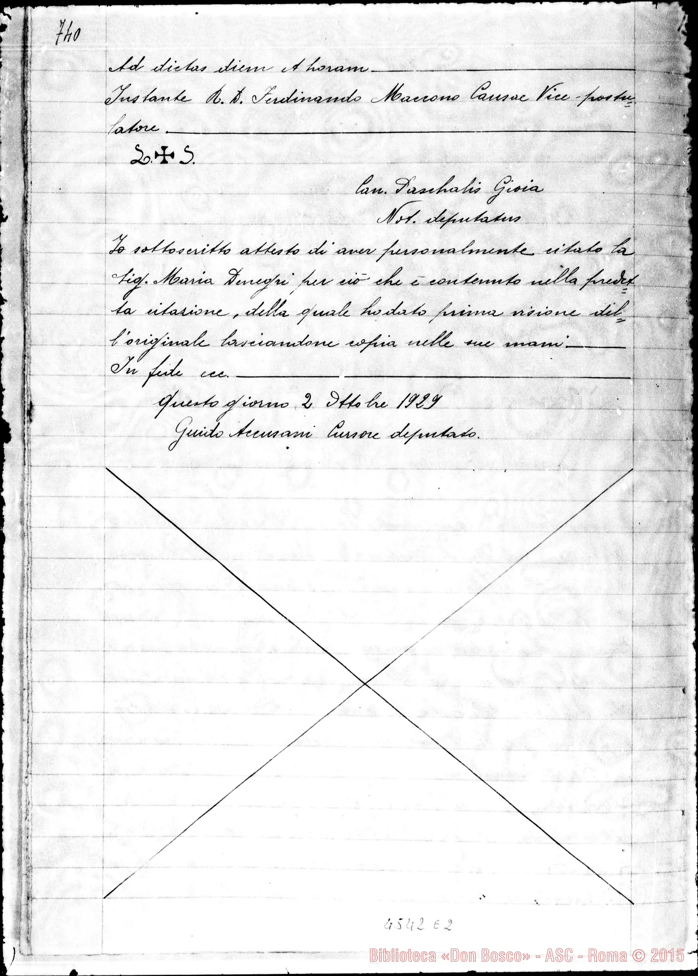 Fotogramma E 2 — De-Negri Maria, nubile