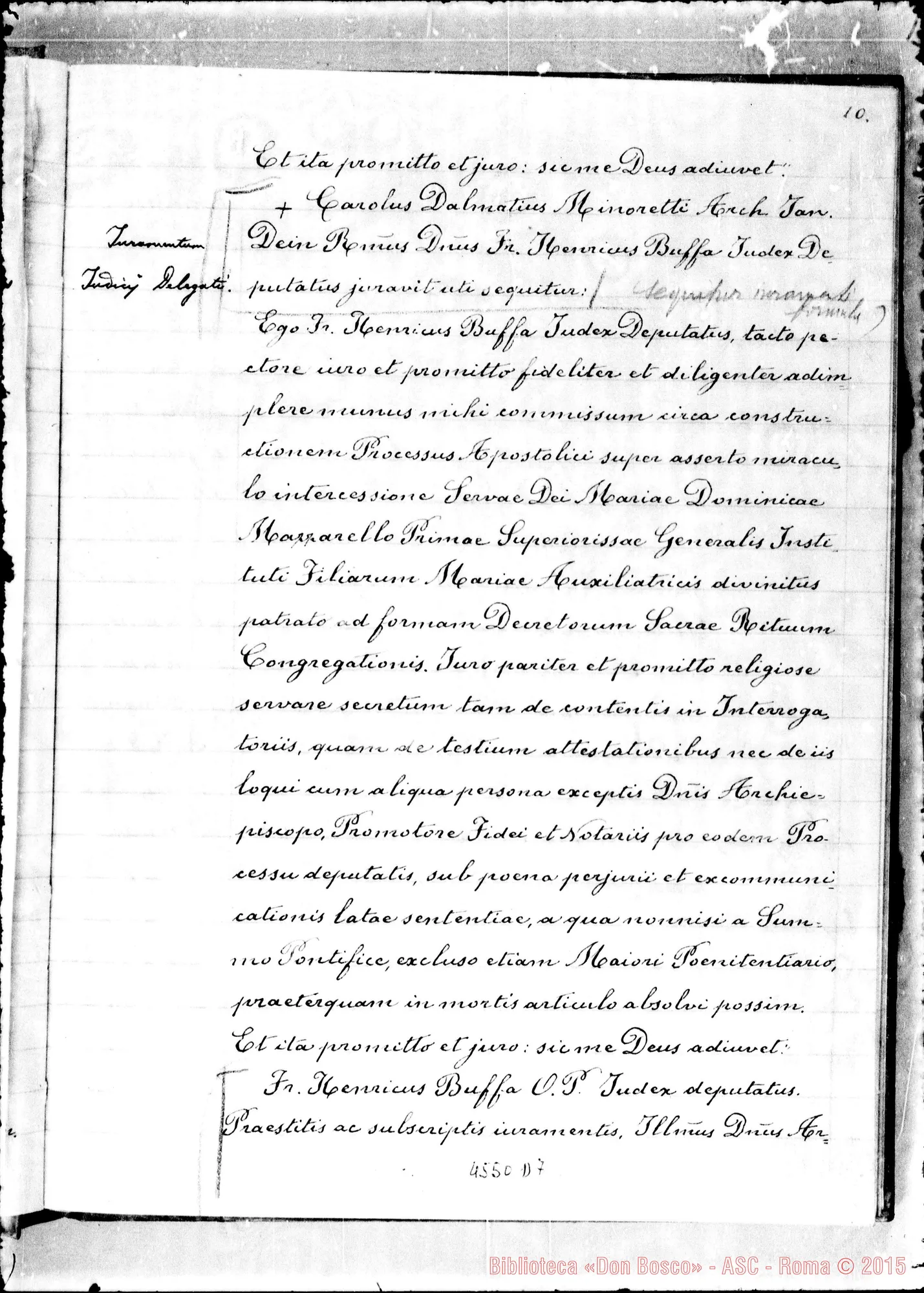 Fotogramma D 7 — In Curia Ecclesiastica Jannensi: super miraculo (1935)