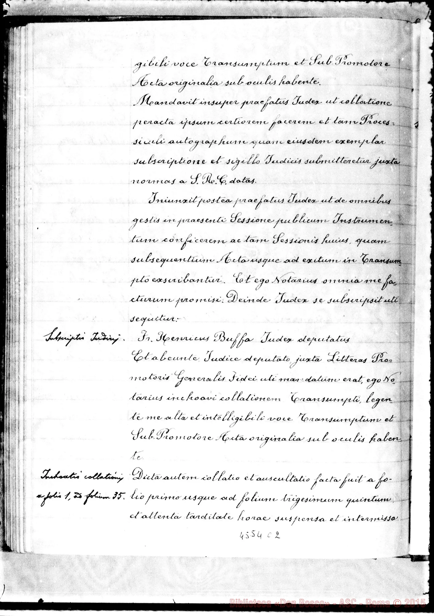 Fotogramma C 2 — In Curia Ecclesiastica Jannensi: super miraculo (1935)