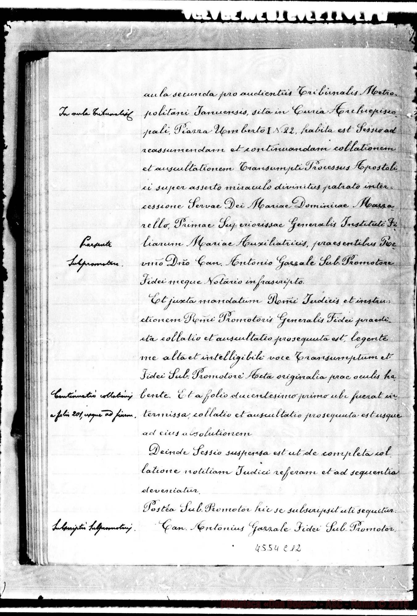 Fotogramma C 12 — In Curia Ecclesiastica Jannensi: super miraculo (1935)