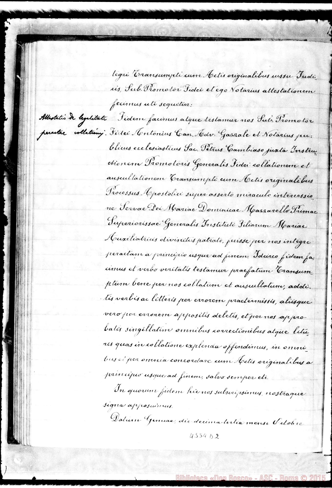 Fotogramma D 2 — In Curia Ecclesiastica Jannensi: super miraculo (1935)