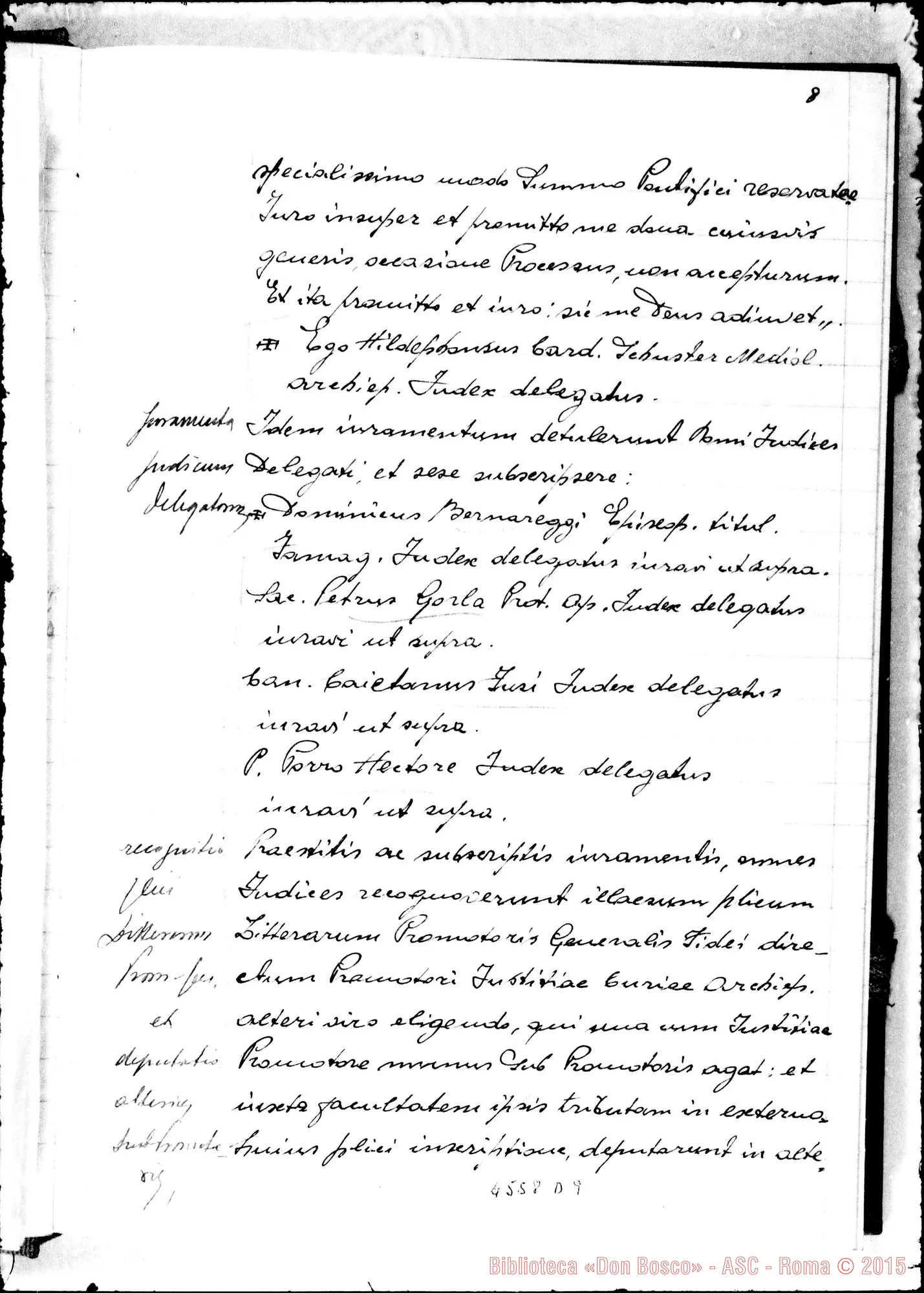 Fotogramma D 9 — In Curia Ecclesiastica Mediolanen.: super miraculo (1948)