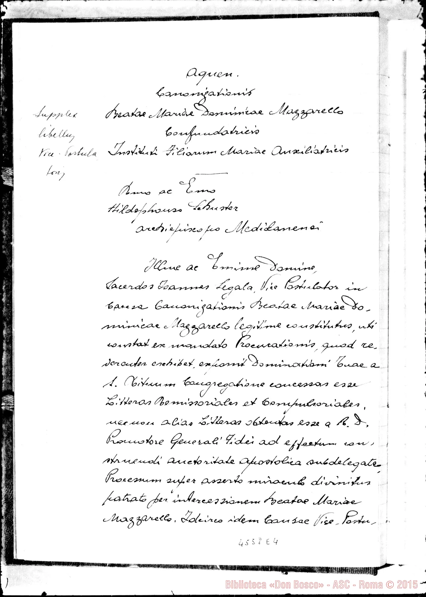 Fotogramma E 4 — In Curia Ecclesiastica Mediolanen.: super miraculo (1948)